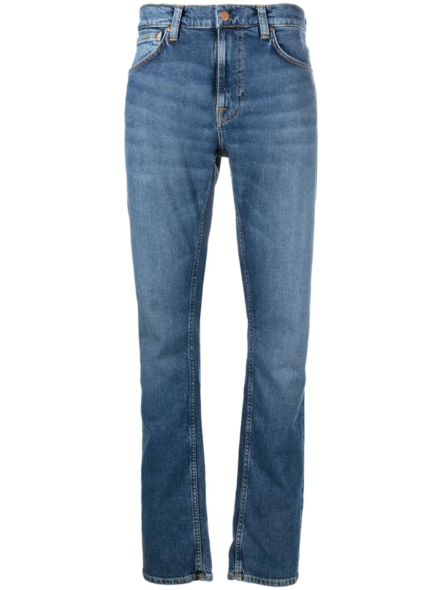 straight-leg jeans