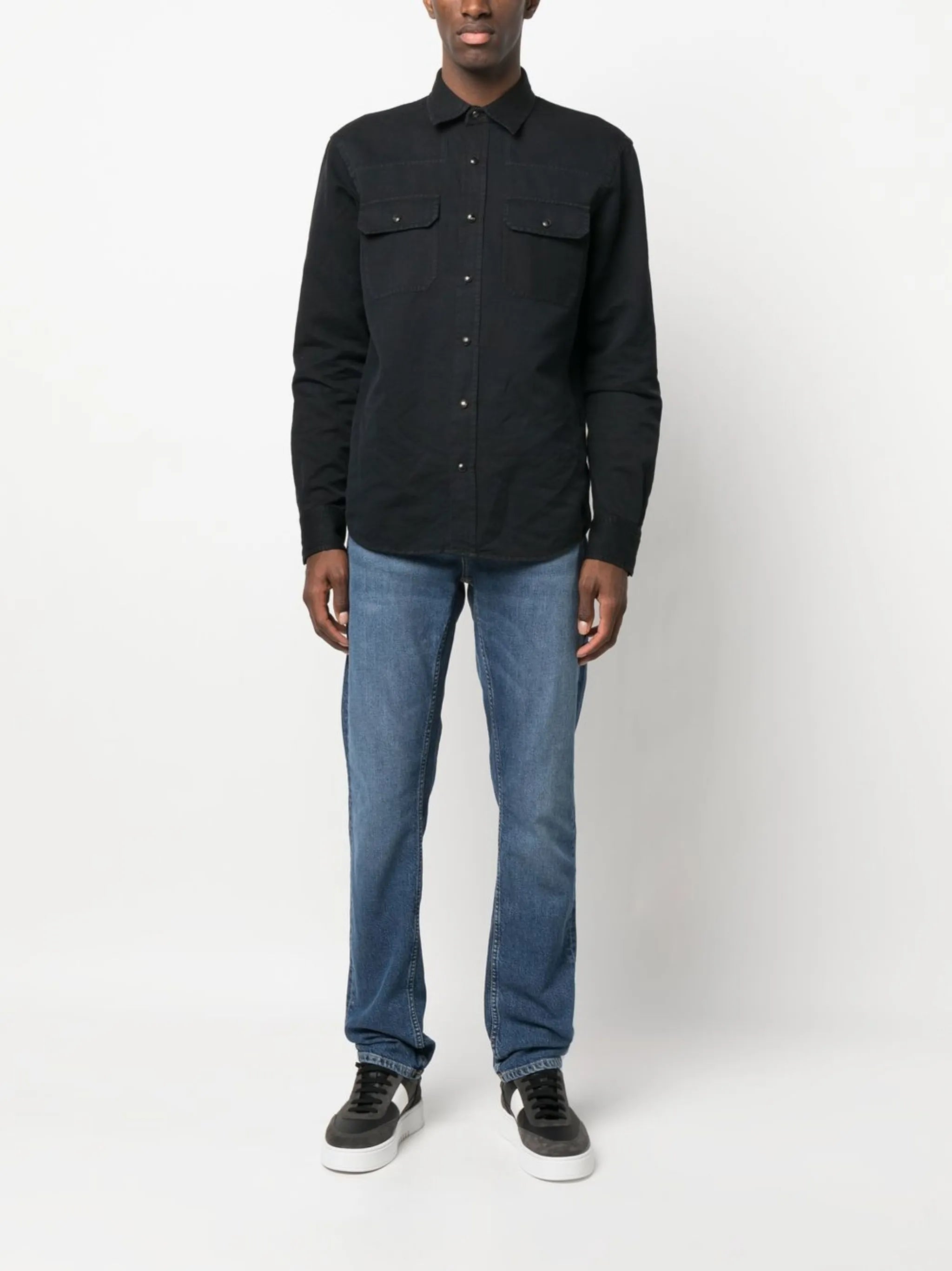 straight-leg jeans