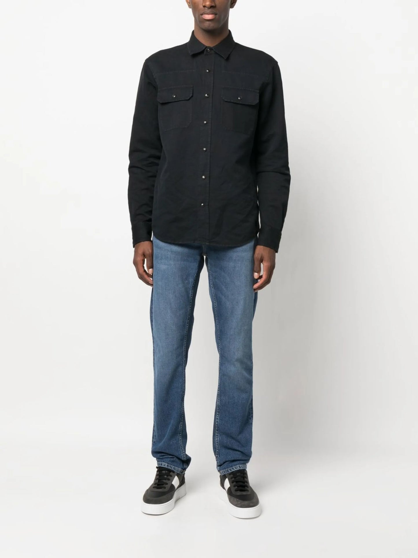 straight-leg jeans