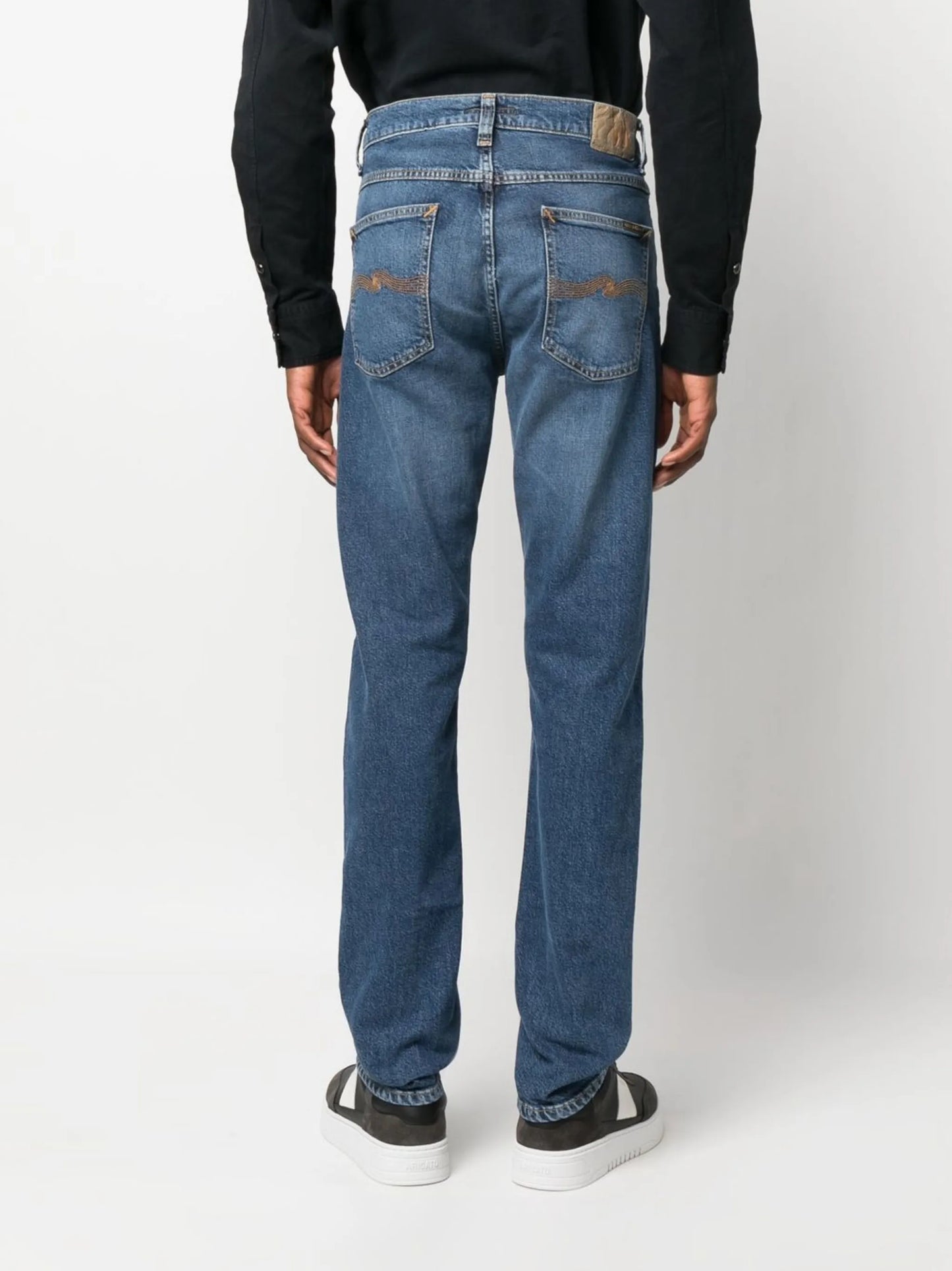 straight-leg jeans