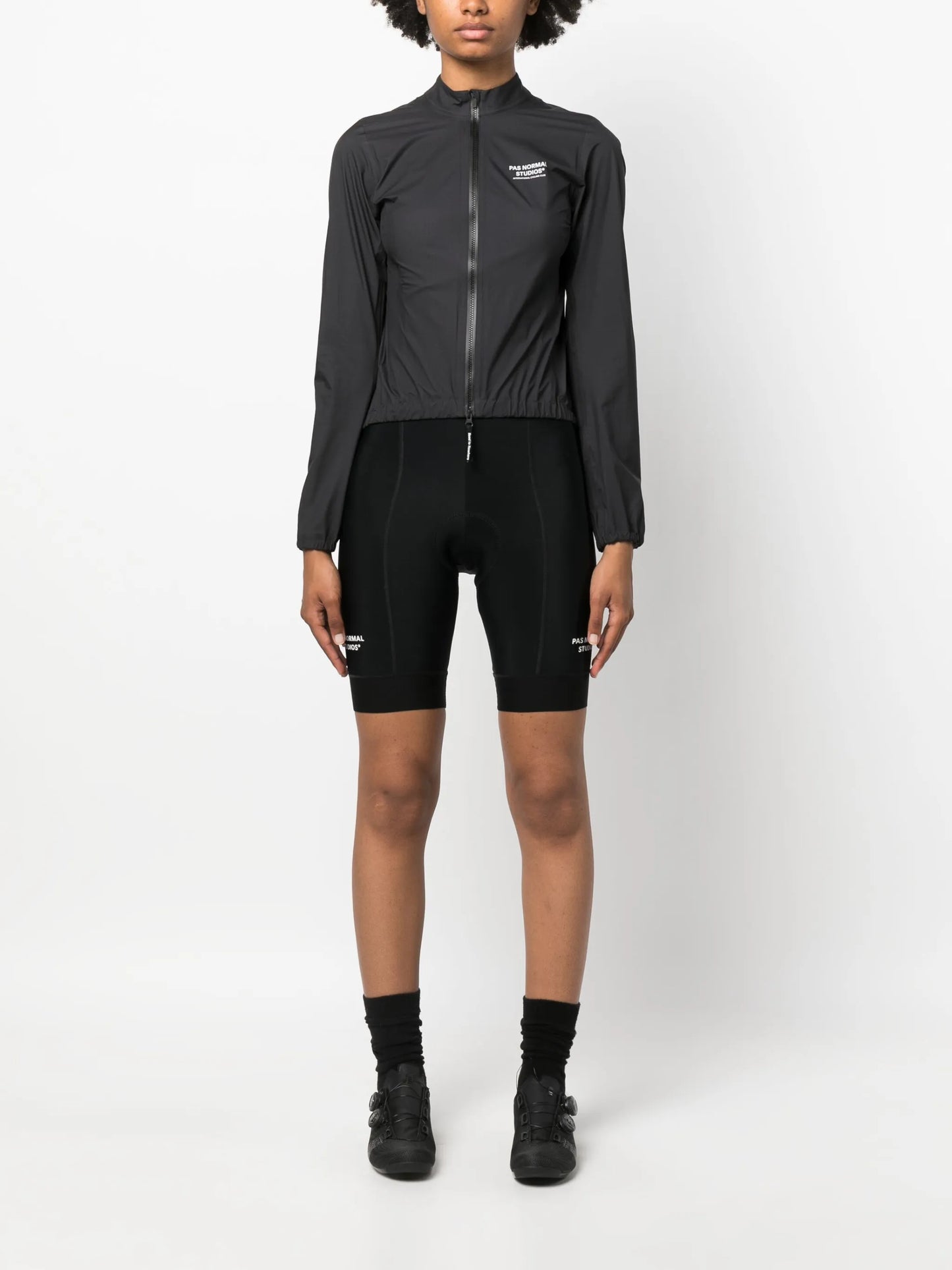 Mechanism logo-print rain jacket