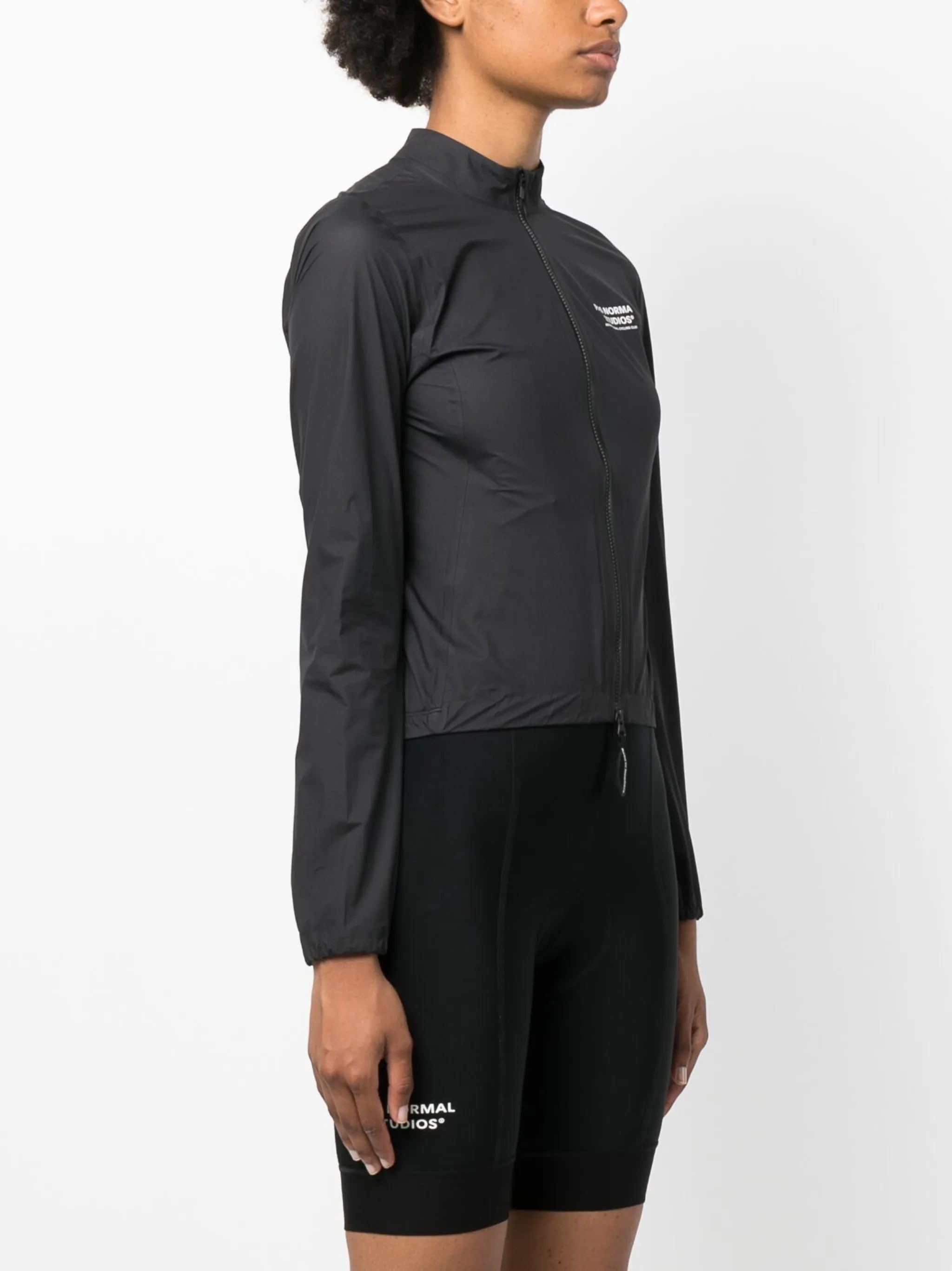 Mechanism logo-print rain jacket