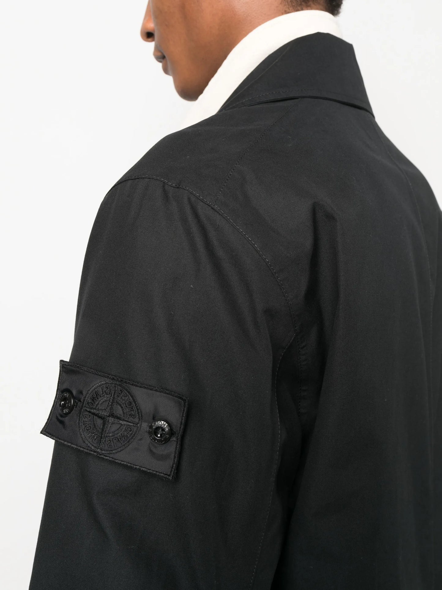 Ghost Compass-patch parka coat