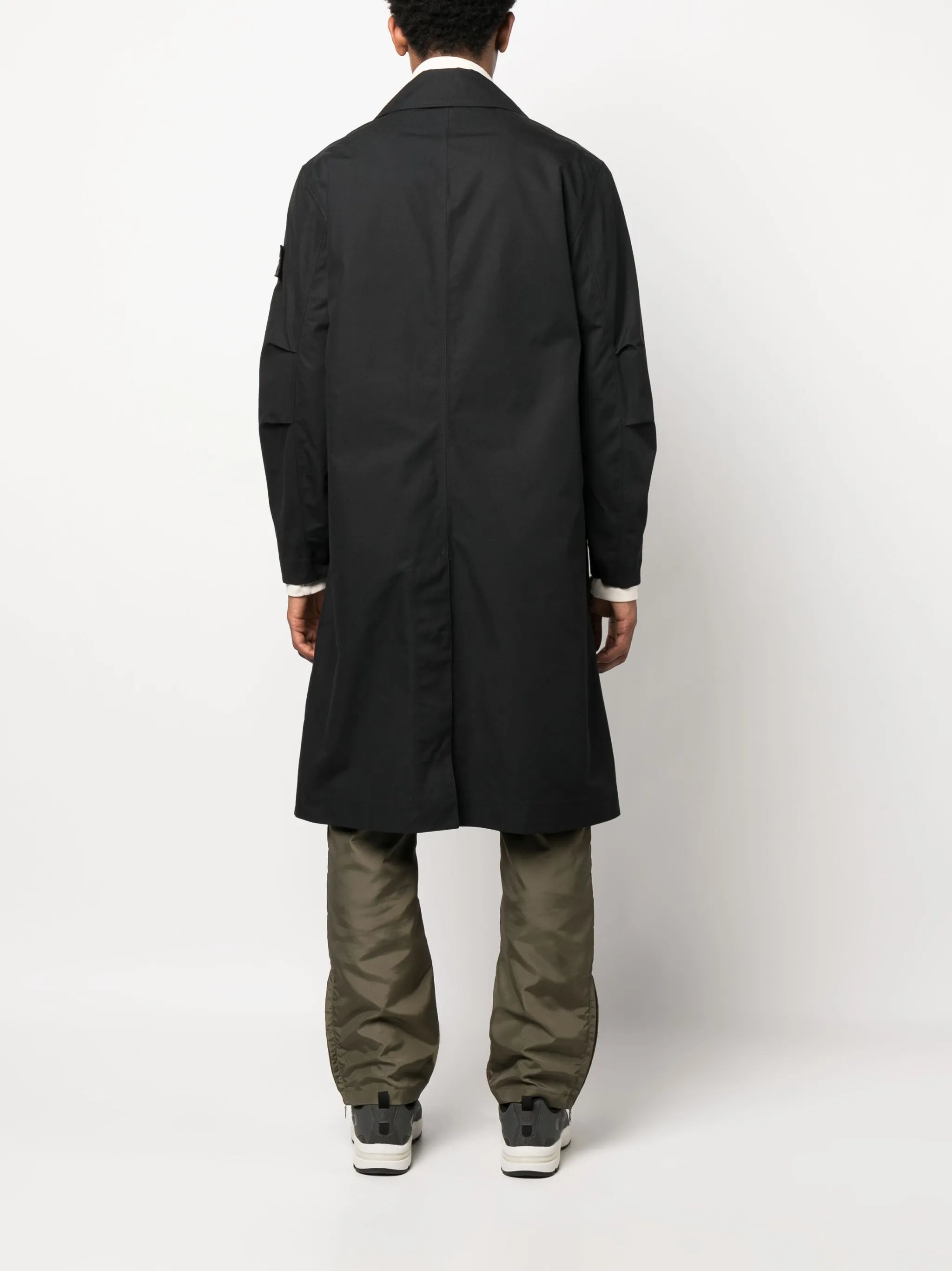 Ghost Compass-patch parka coat