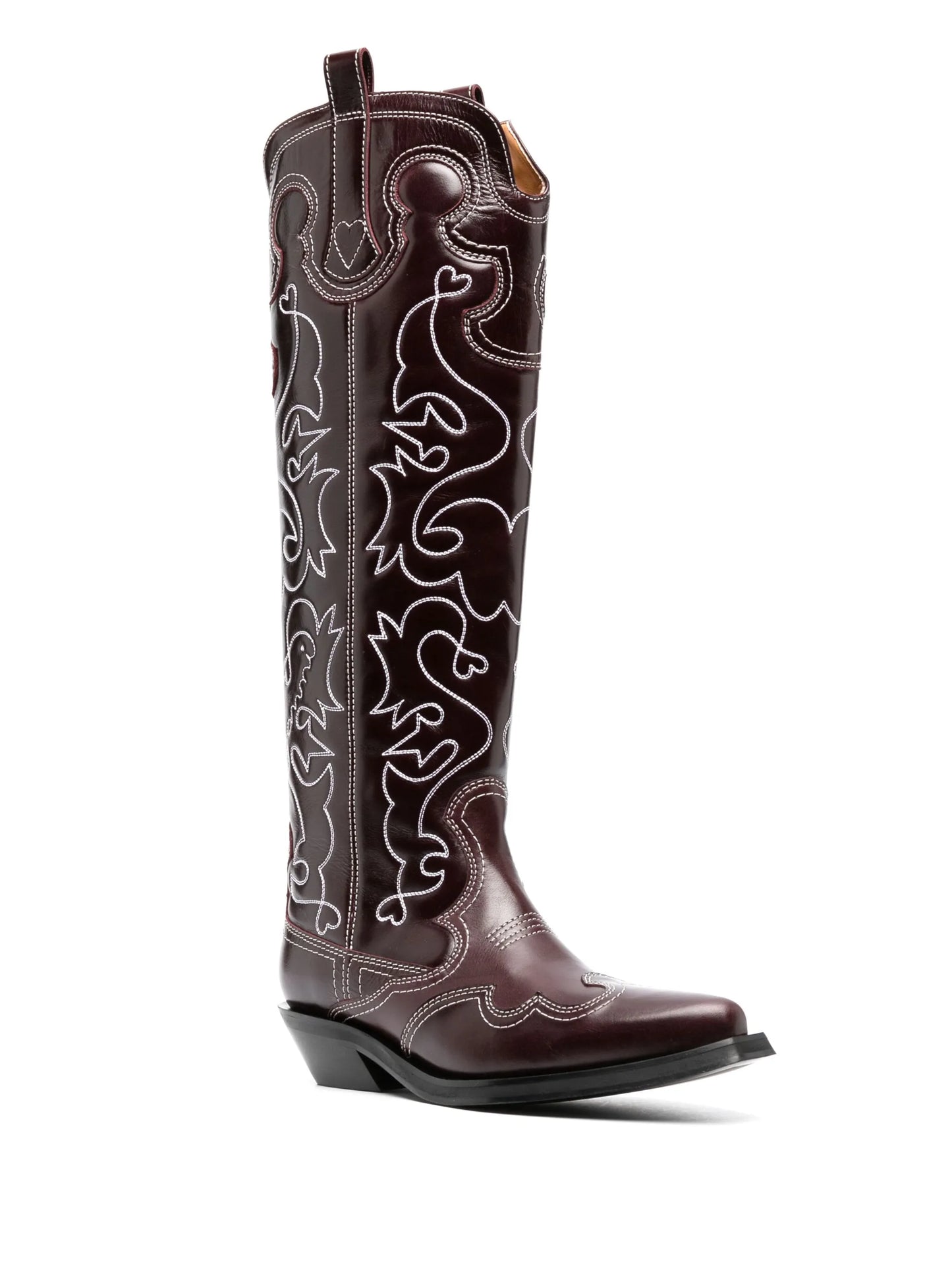 40mm knee-high western boots