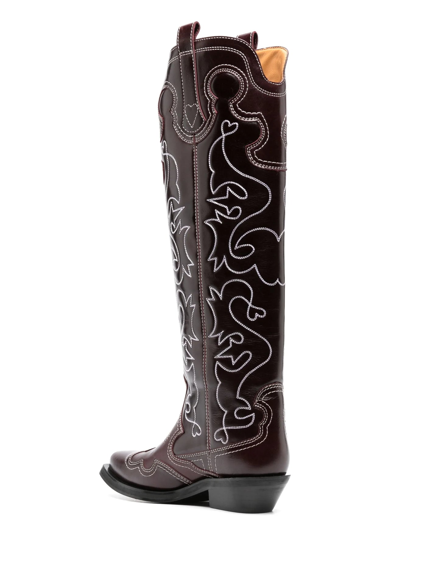 40mm knee-high western boots