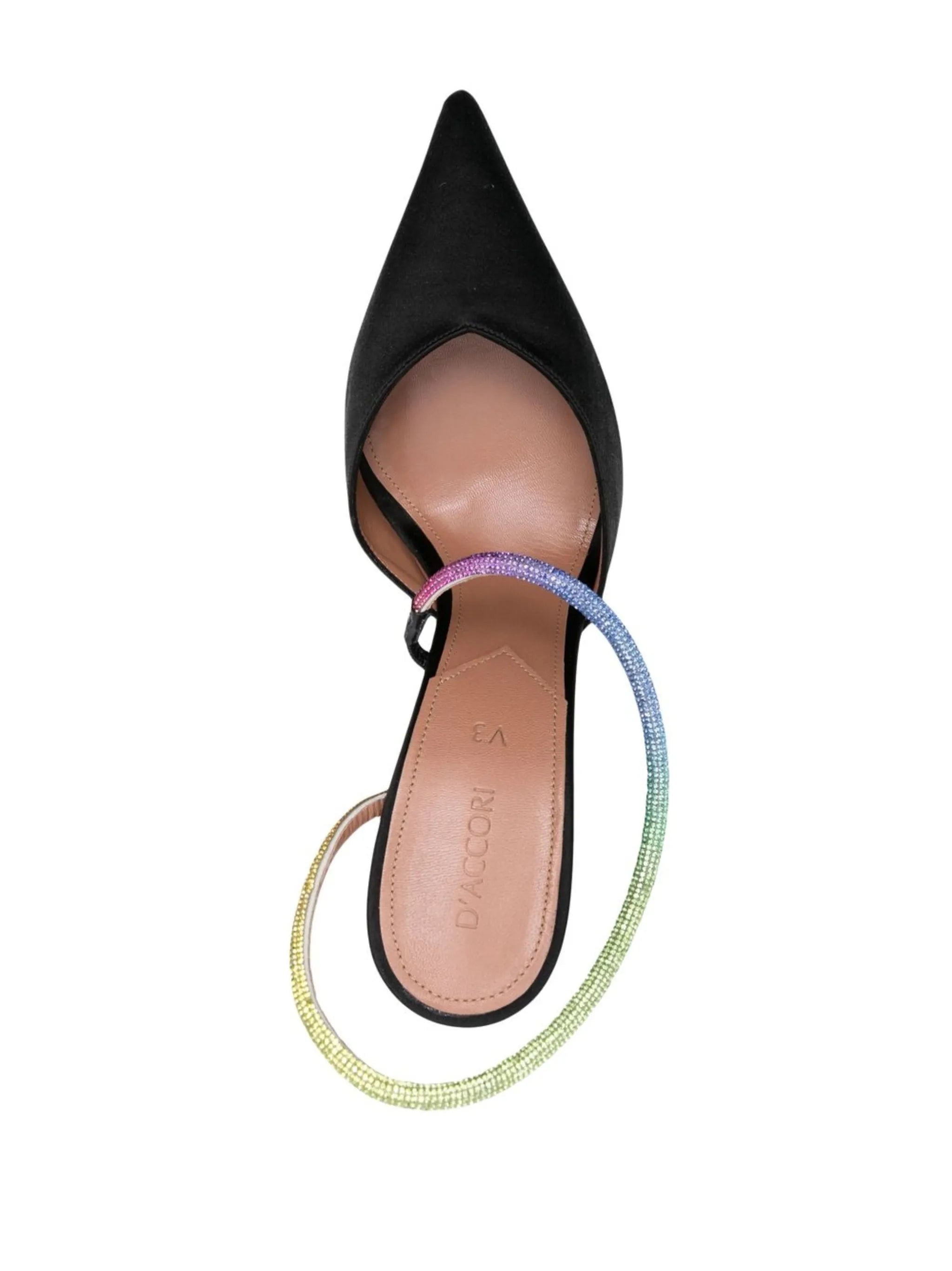 Saturn 100mm crystal-embellished pumps