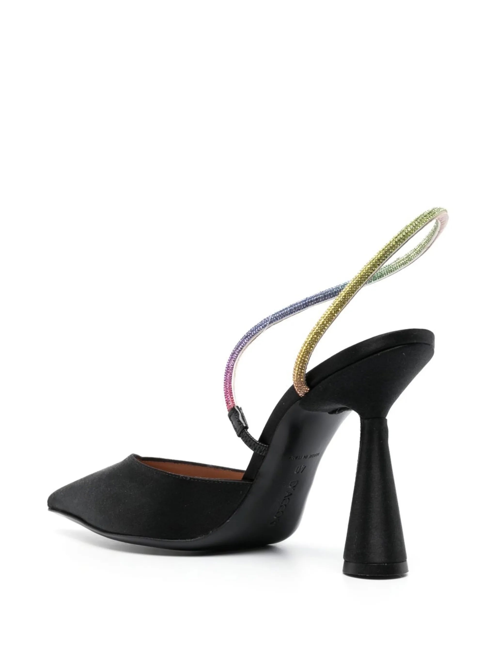 Saturn 100mm crystal-embellished pumps
