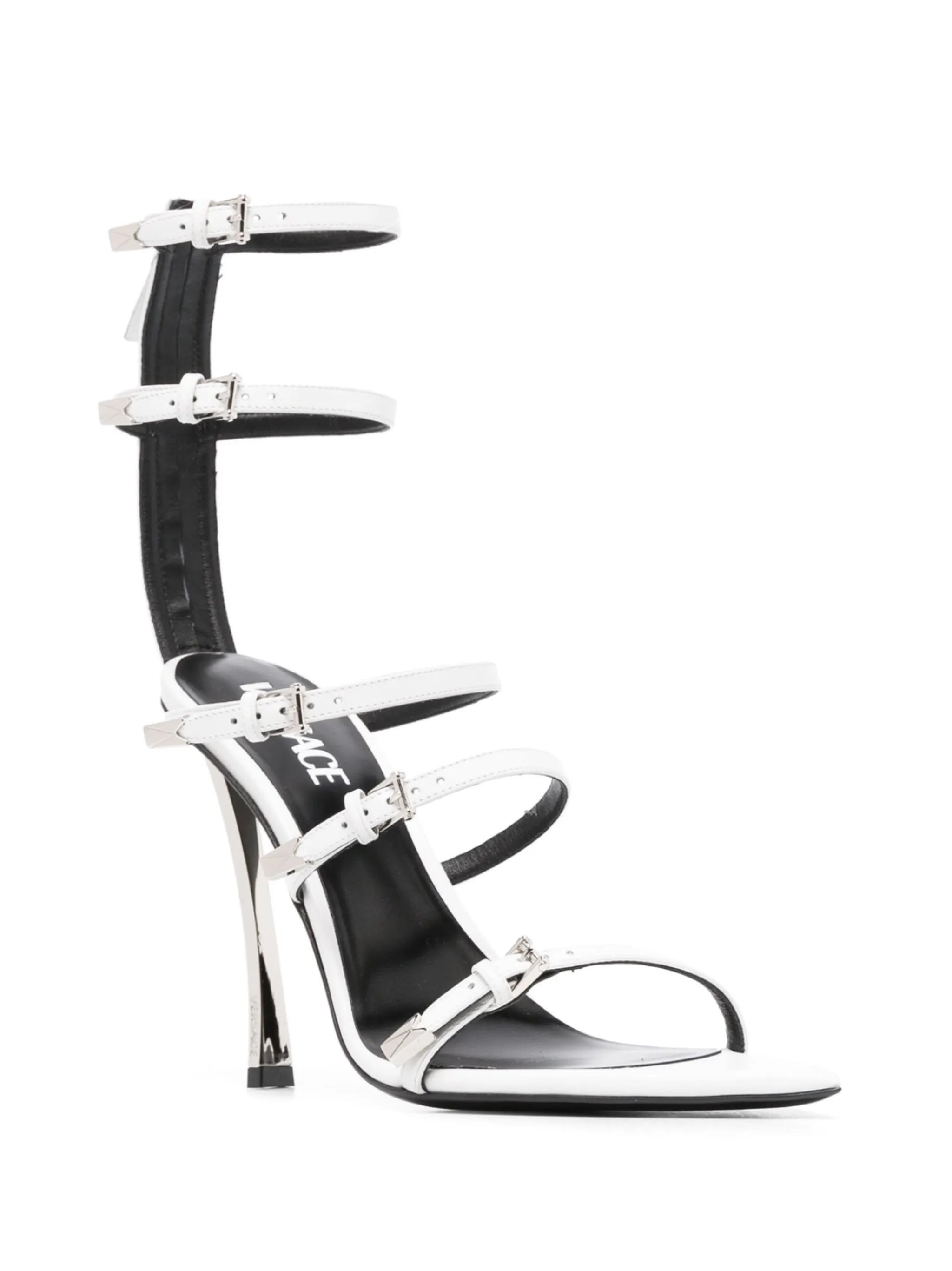 Pin-Point 100mm buckle-strap sandals