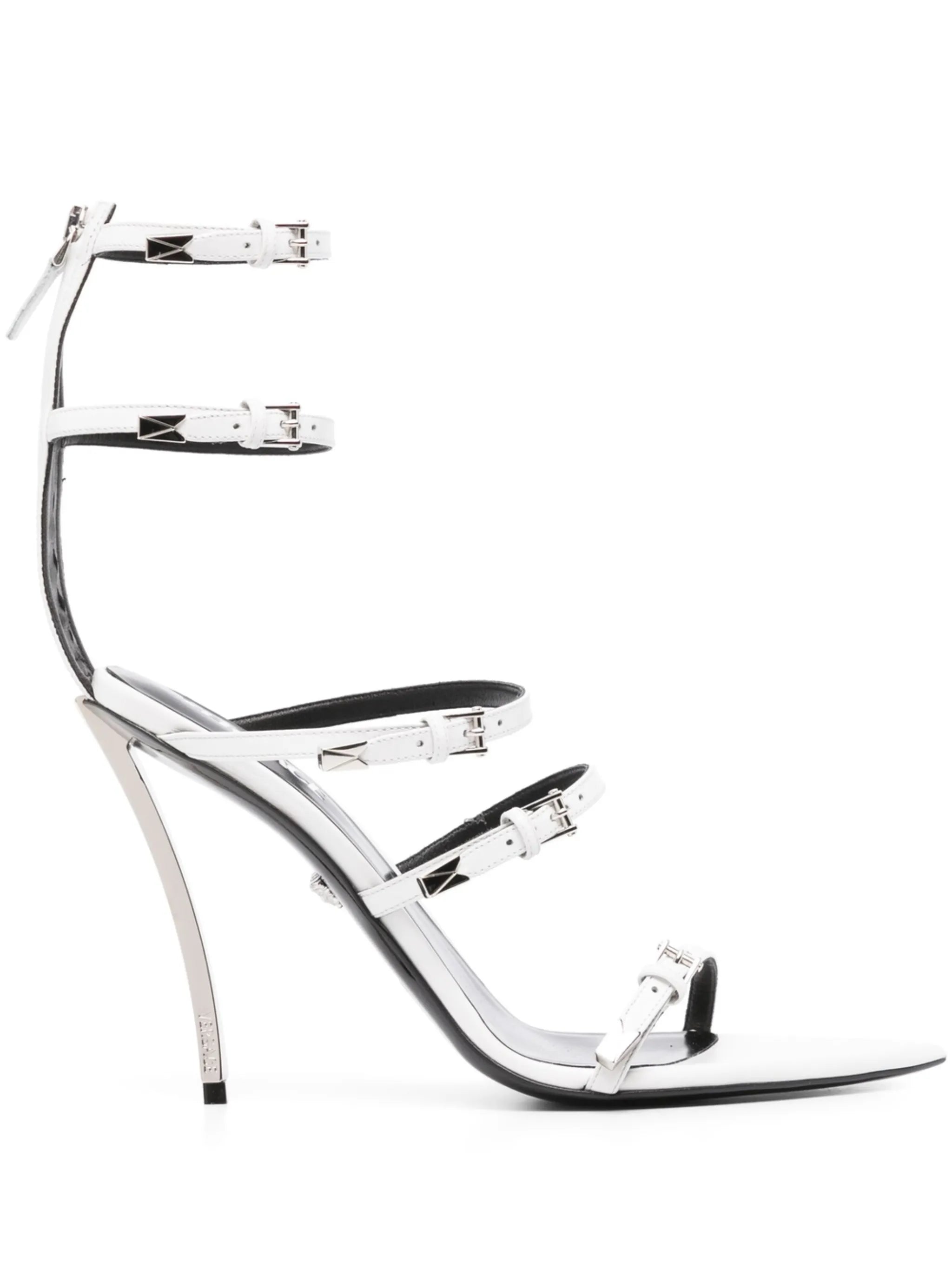 Pin-Point 100mm buckle-strap sandals