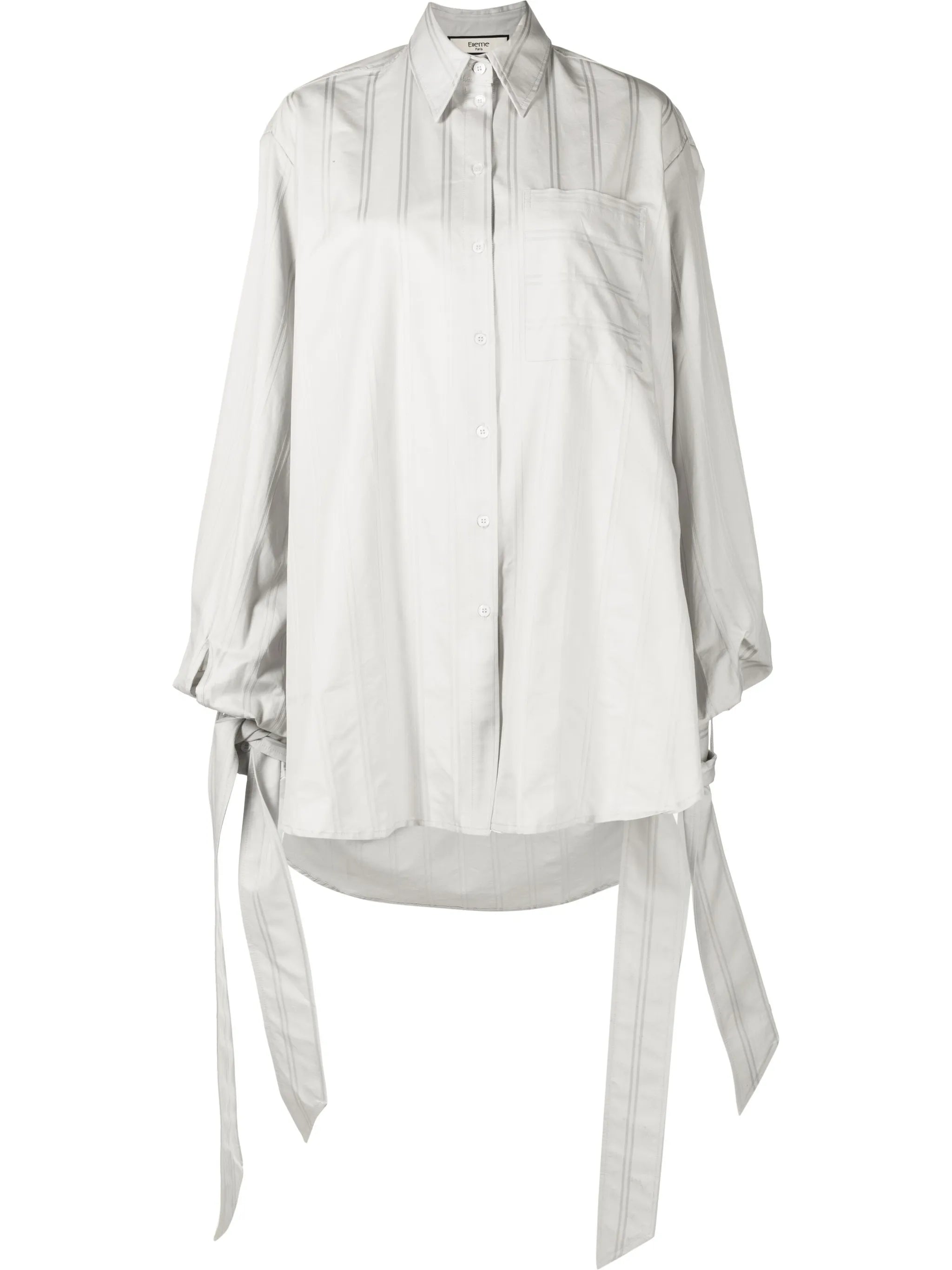 wide-sleeved pocket shirt