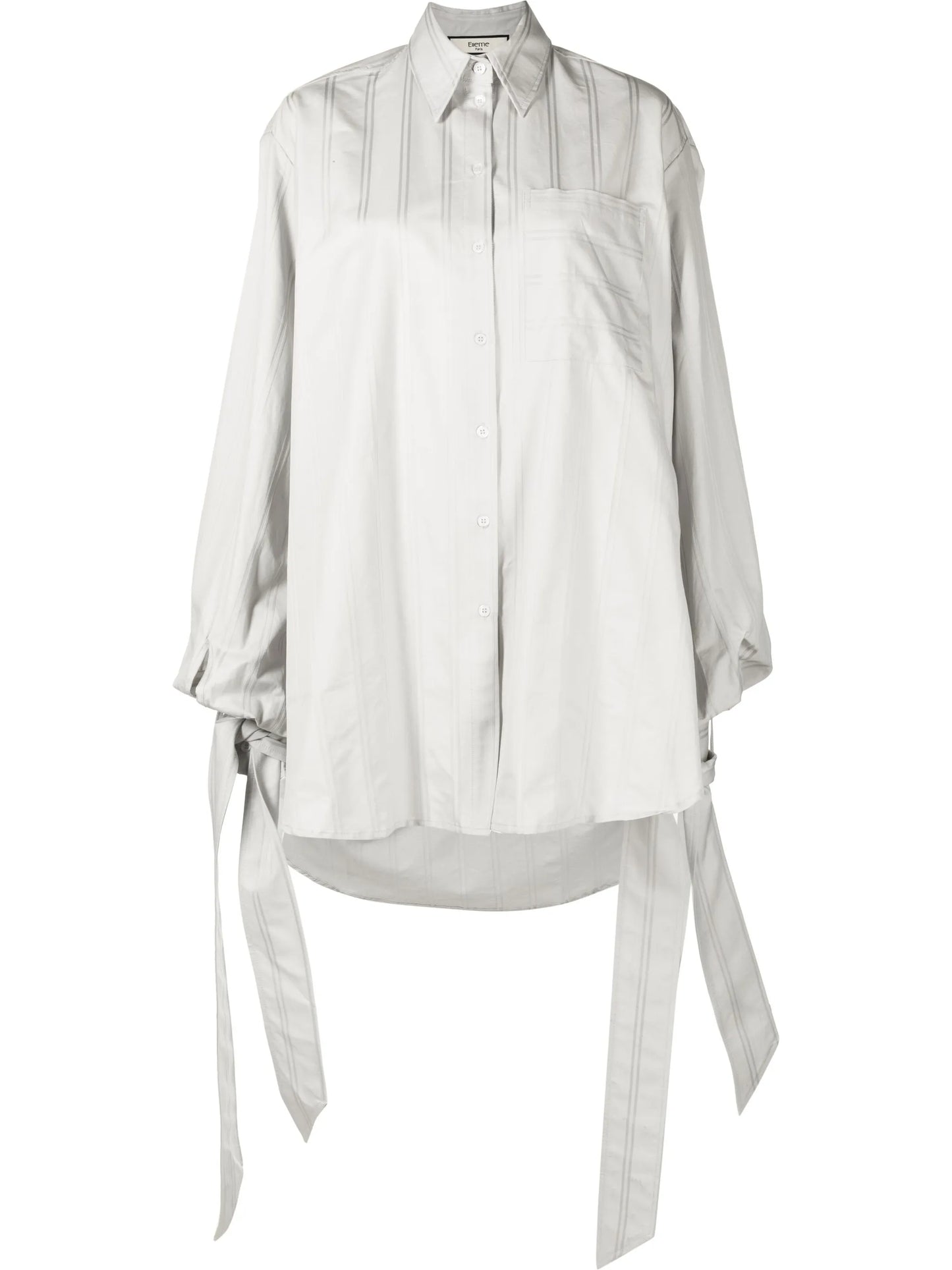 wide-sleeved pocket shirt