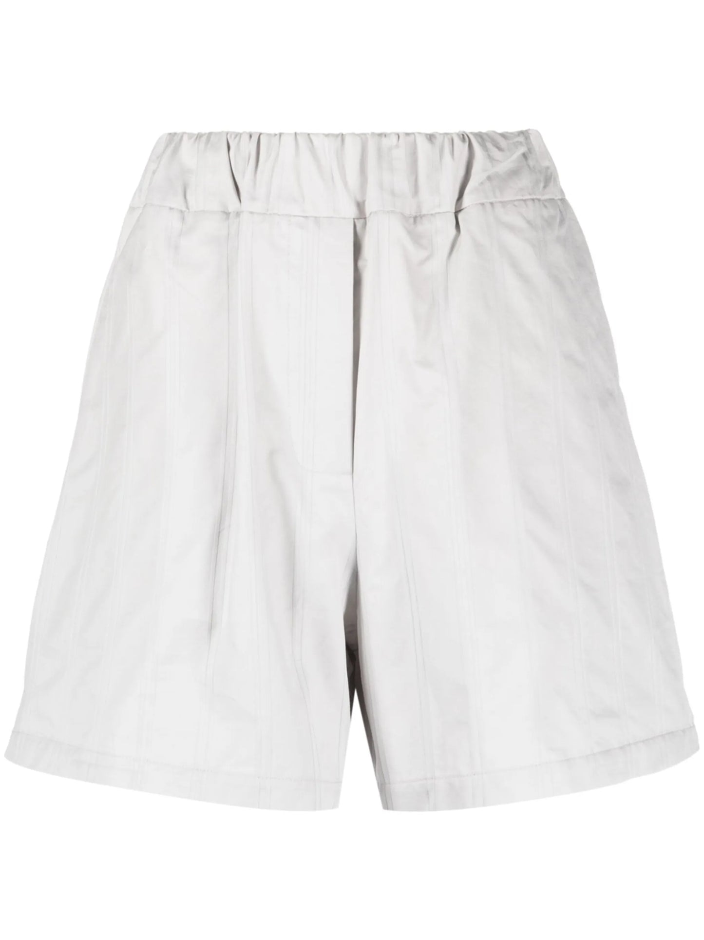 elasticated-waistband cotton shorts