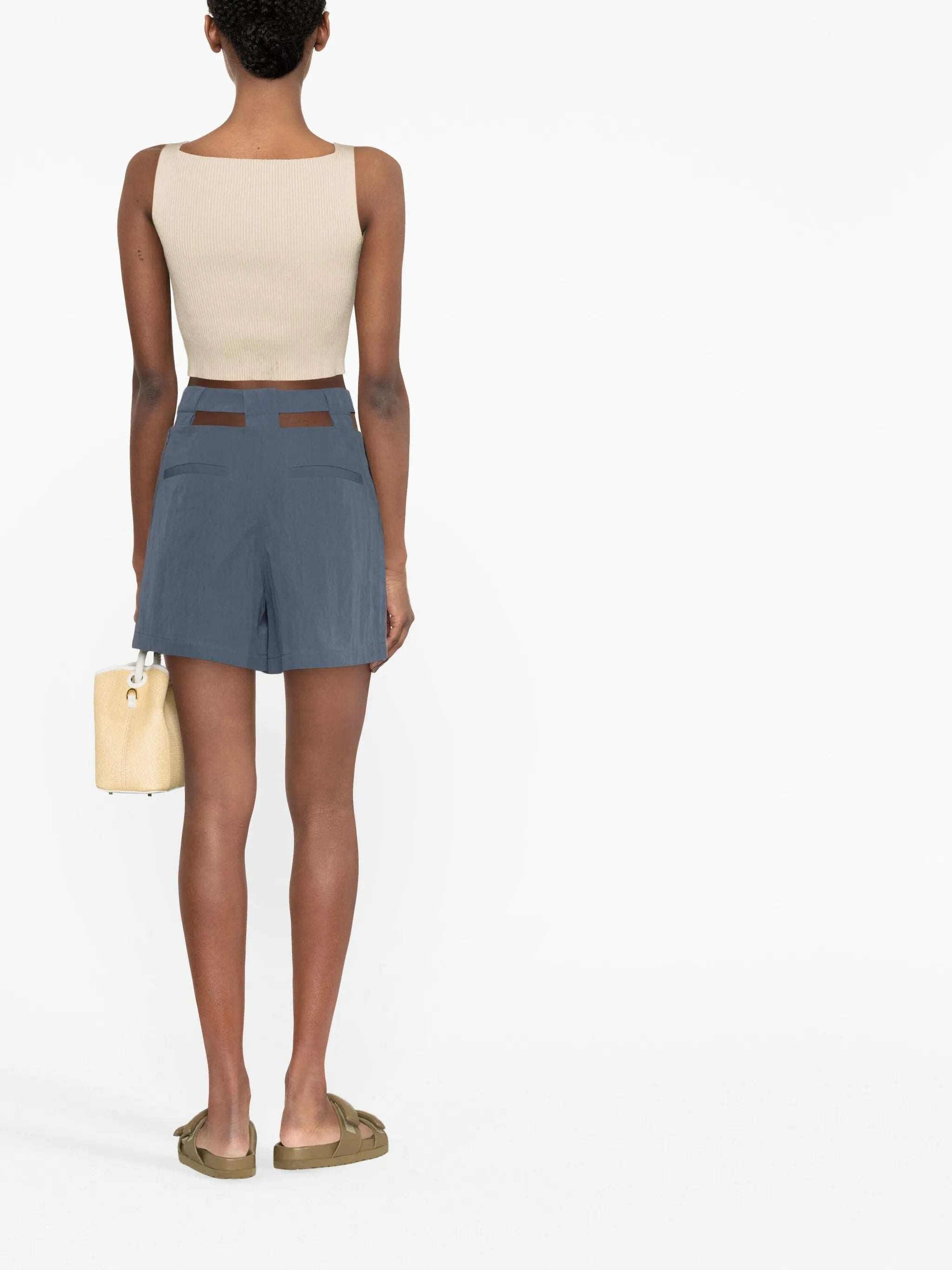 cut-out design shorts