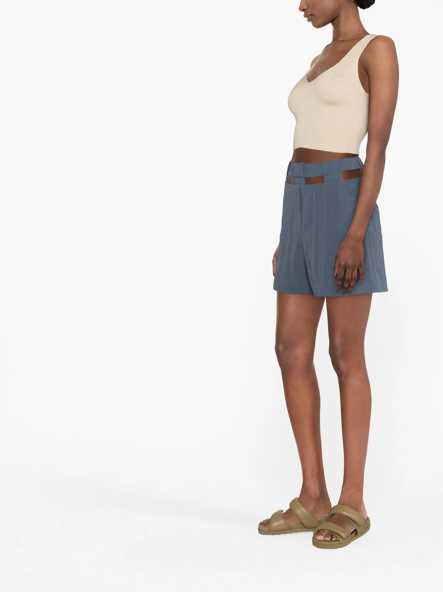 cut-out design shorts