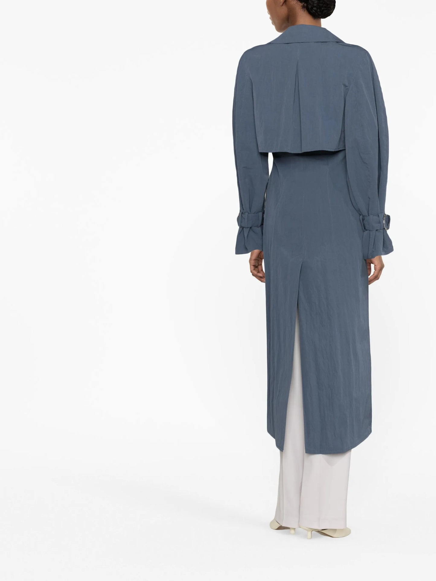 single-breasted detachable trenchcoat