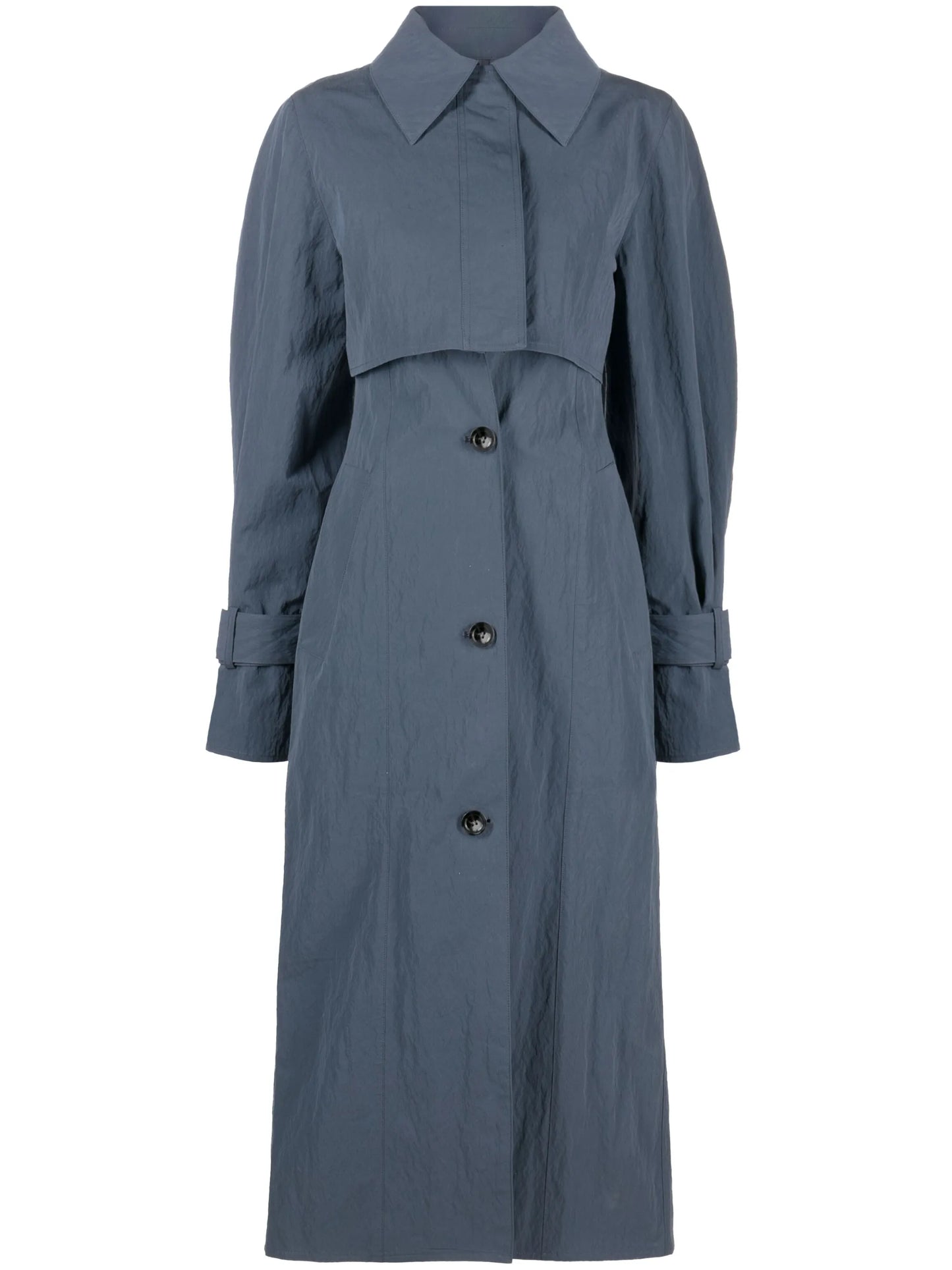 single-breasted detachable trenchcoat