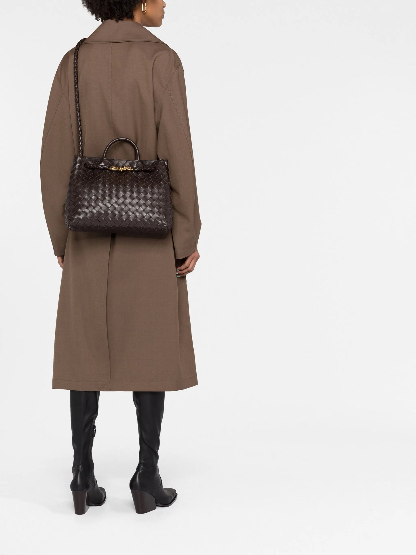 Intrecciato leather tote bag