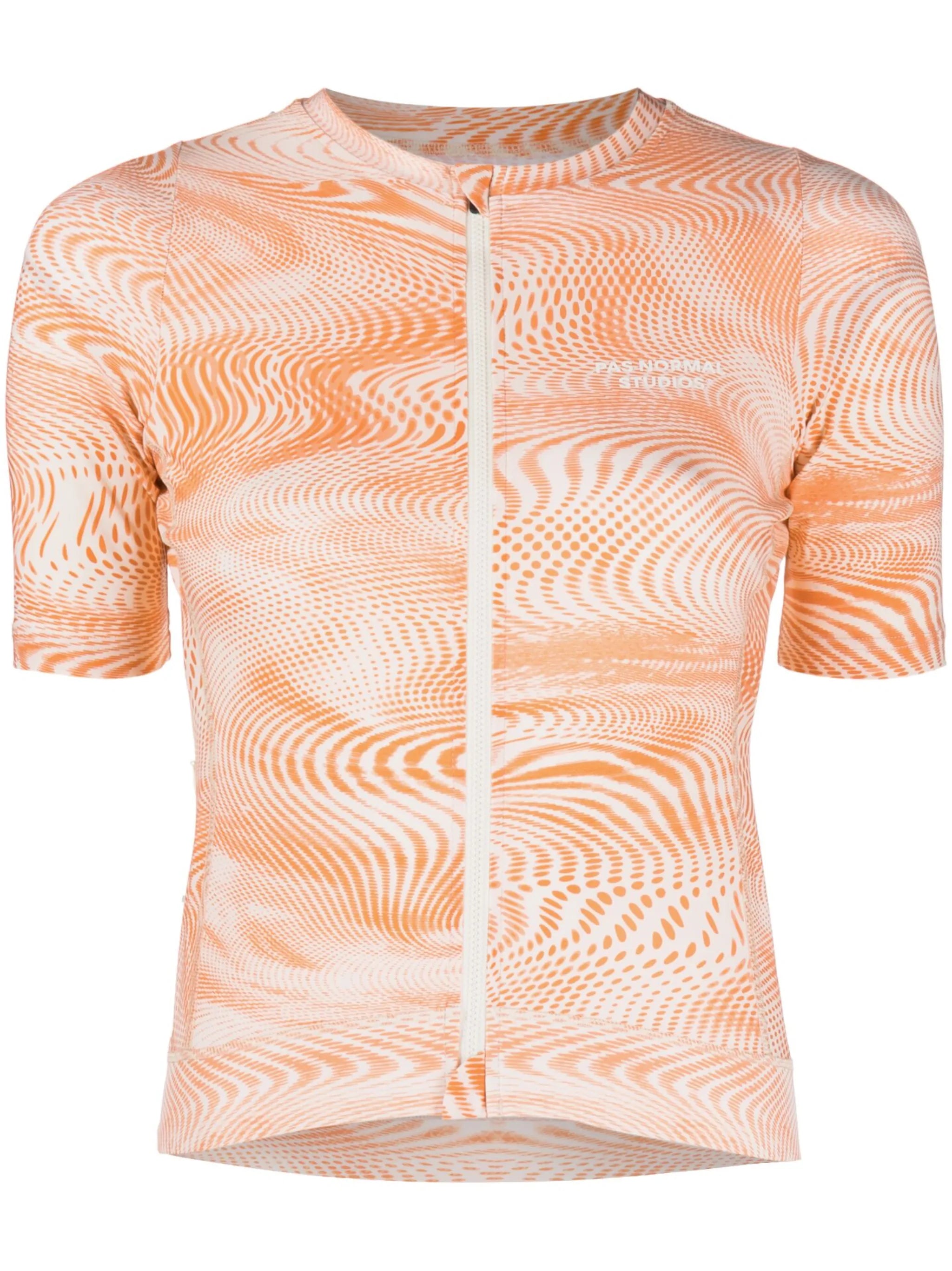 wave zip-up performance top