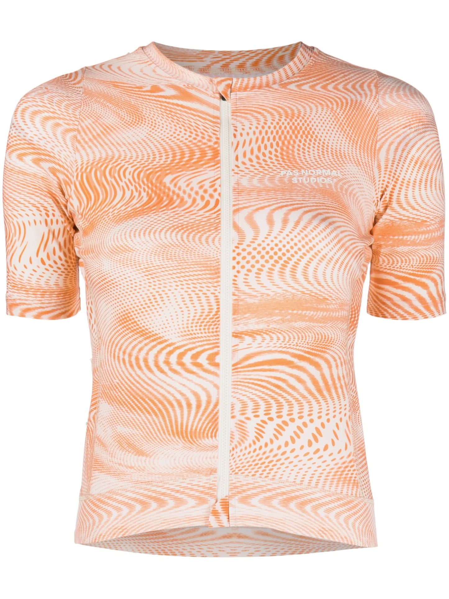 wave zip-up performance top