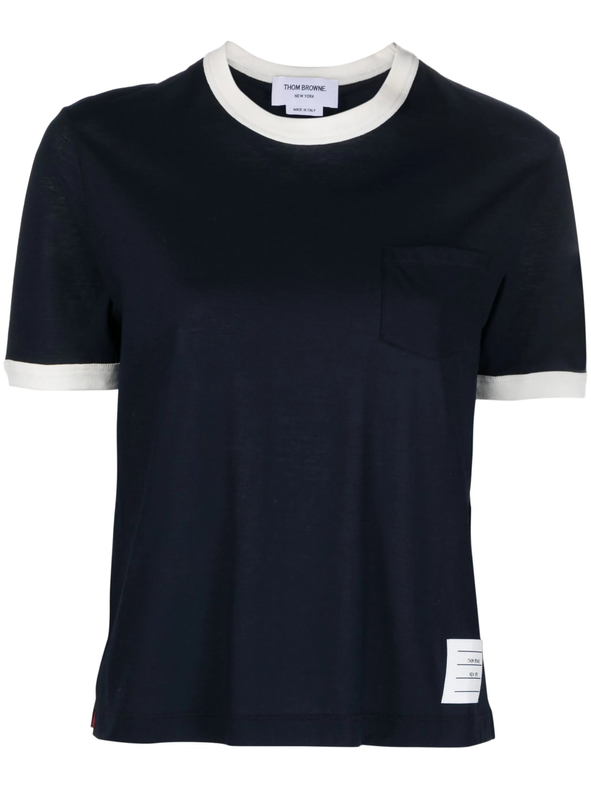 logo-patch cotton T-shirt