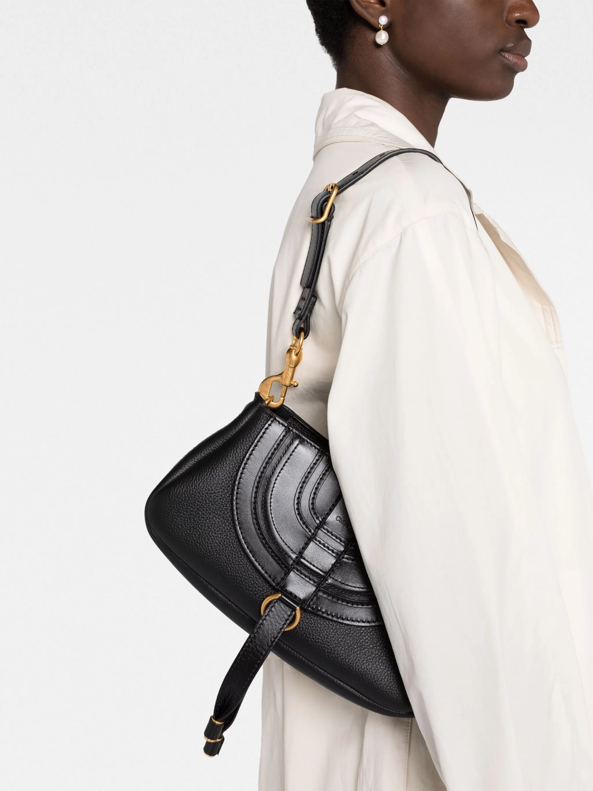 Marcie leather shoulder bag