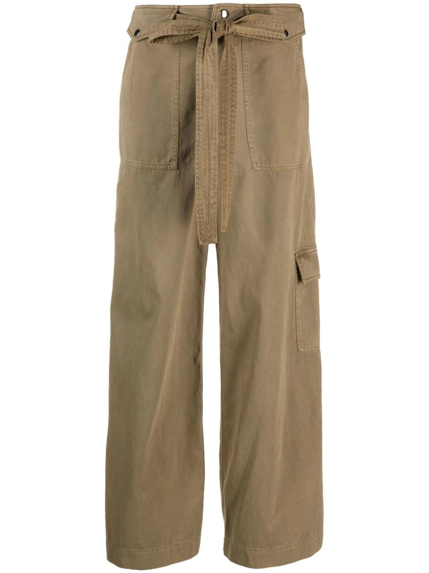Rosemary belted cotton trousers