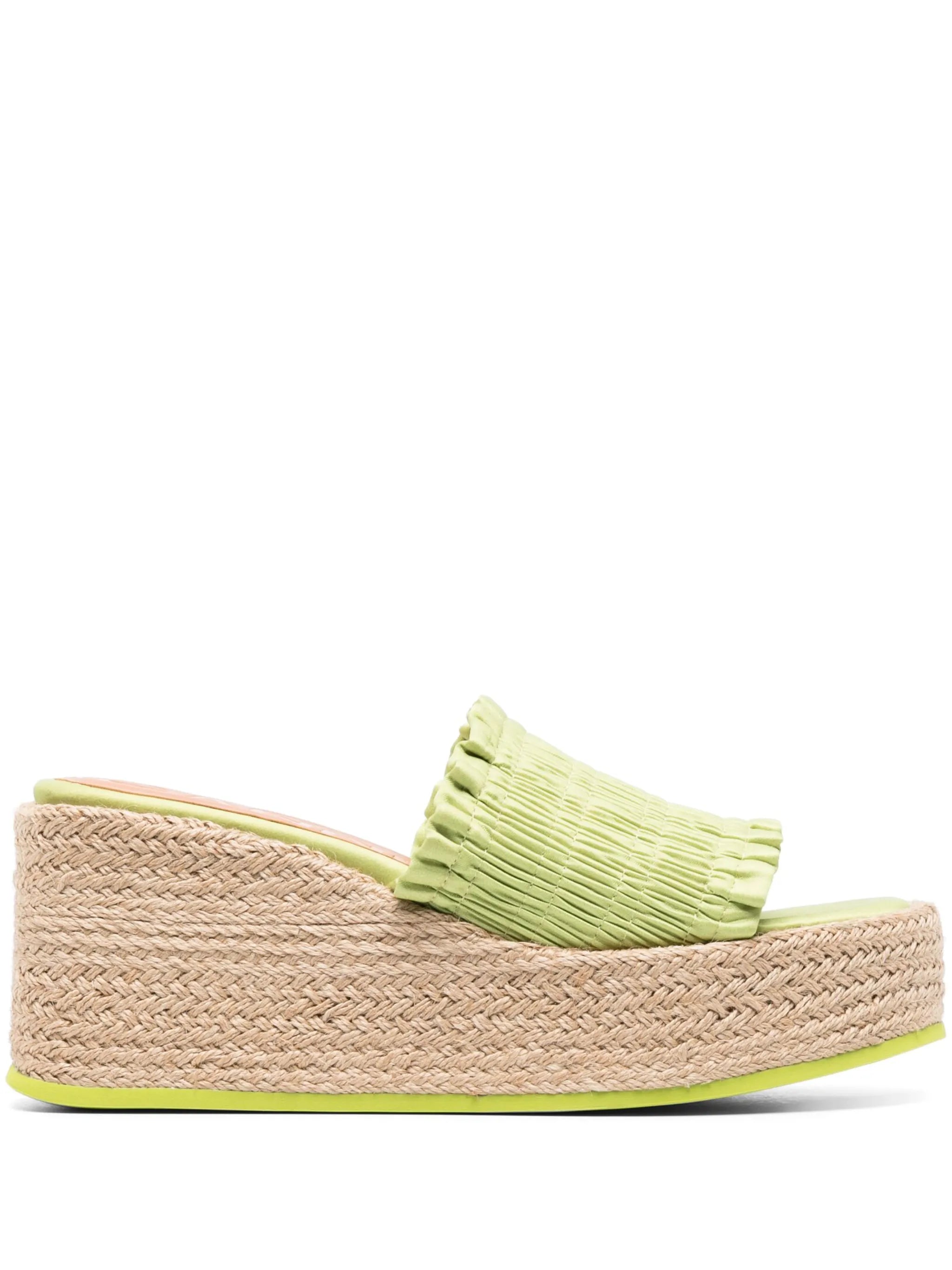 Smock espadrille wedge sandals
