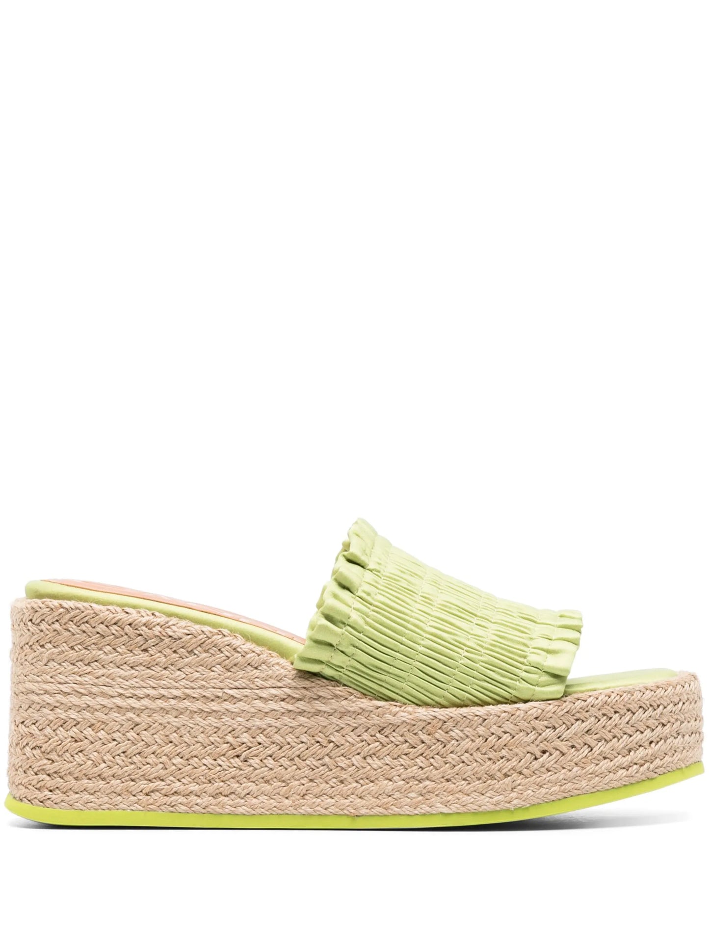Smock espadrille wedge sandals