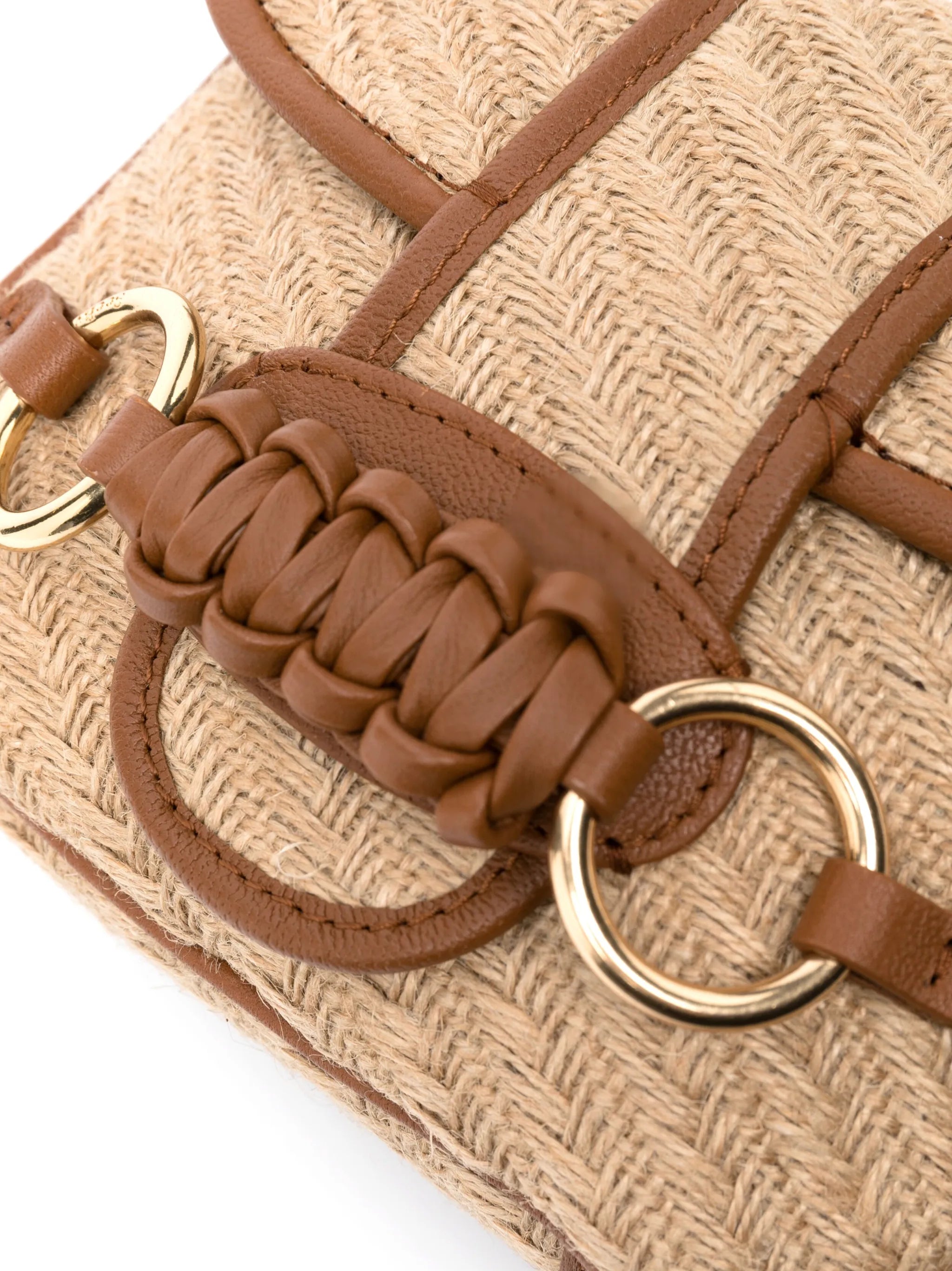 Saddie engraved-logo crossbody bag