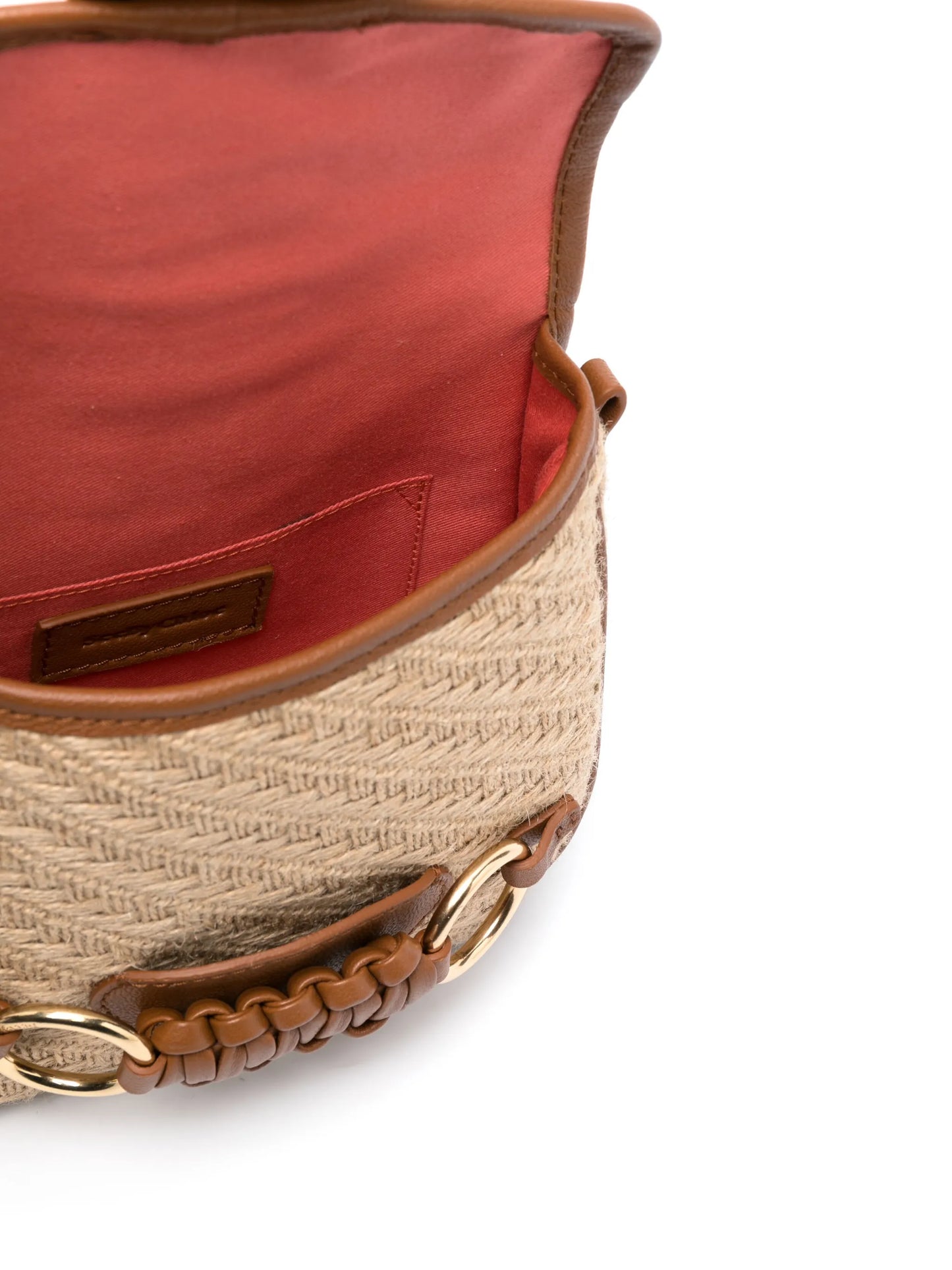 Saddie engraved-logo crossbody bag