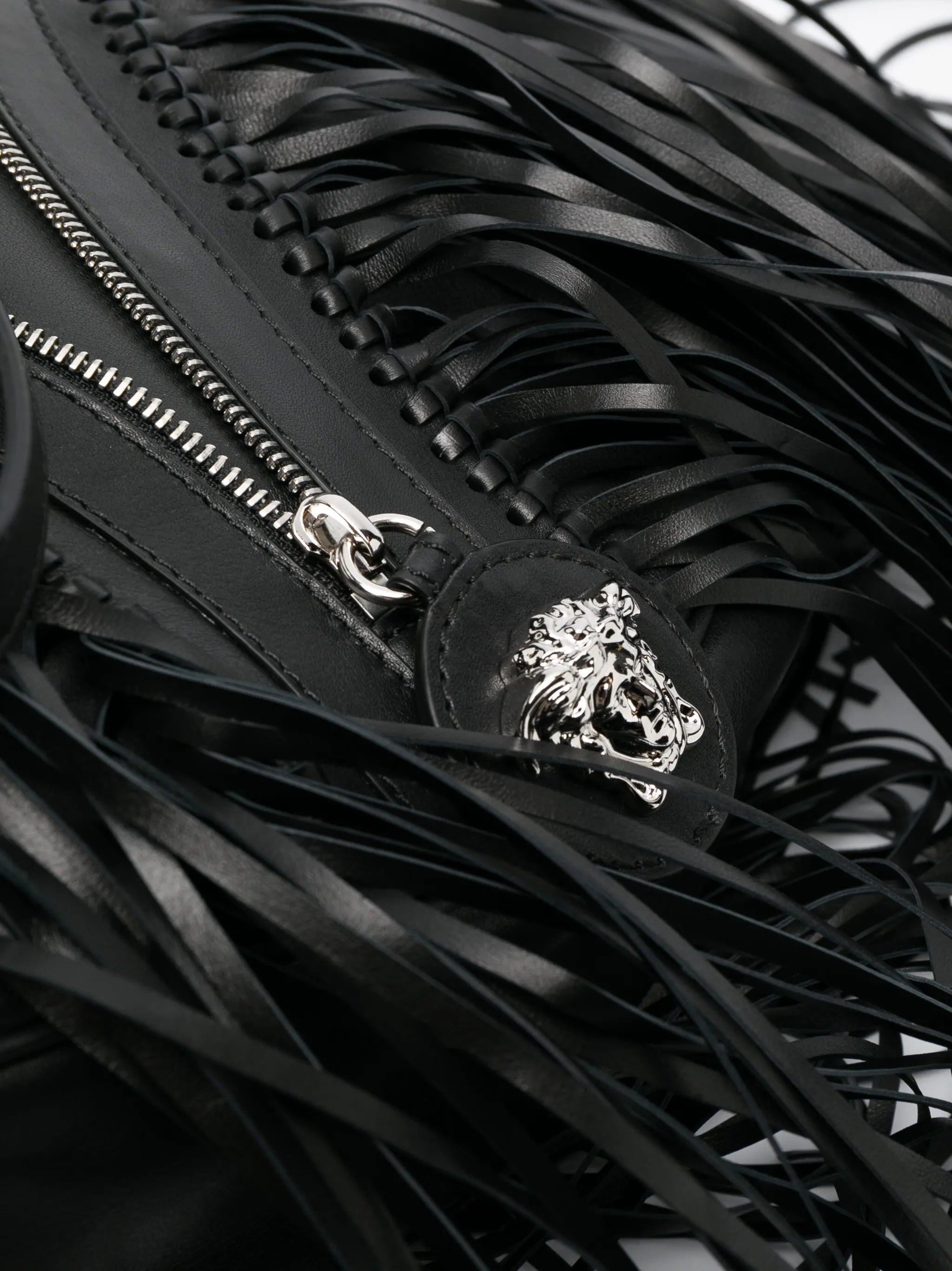 Repeat fringed shoulder bag