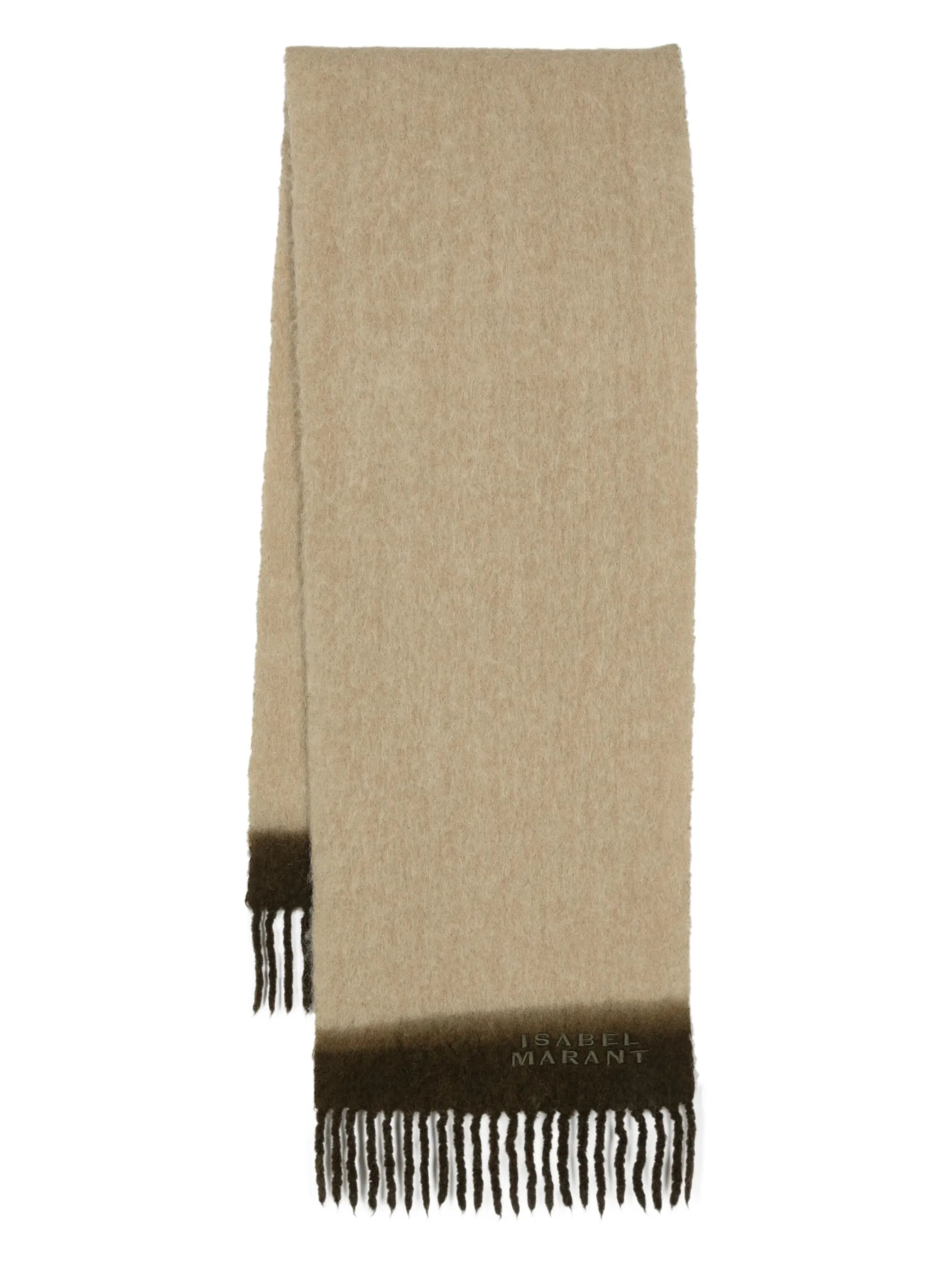 Firny embroidered-logo scarf