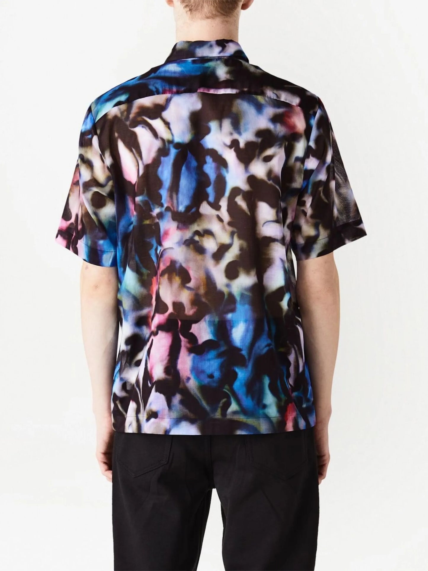 floral-print short-sleeve shirt