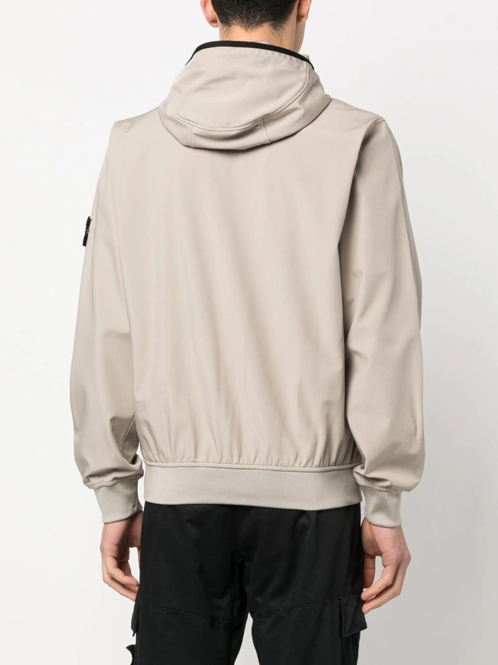zip-up hooded jacket