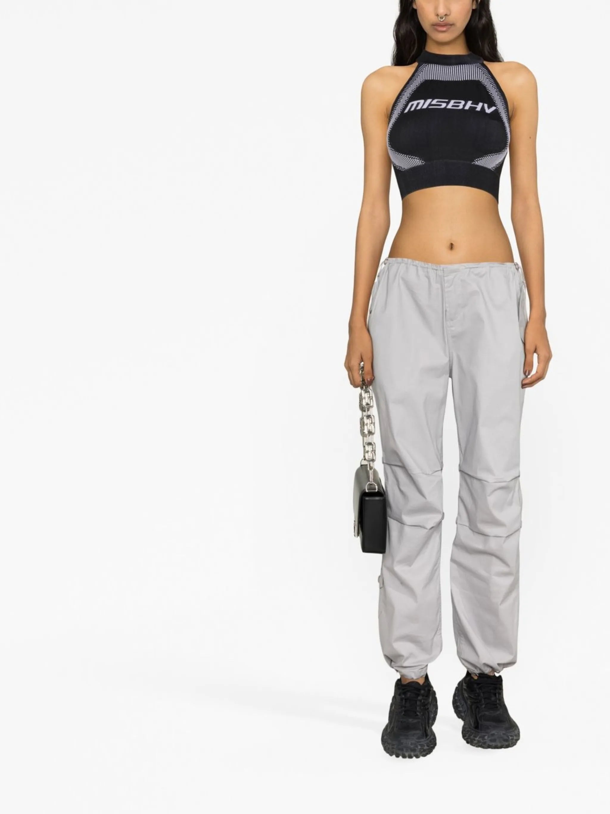 sleeveless cropped top