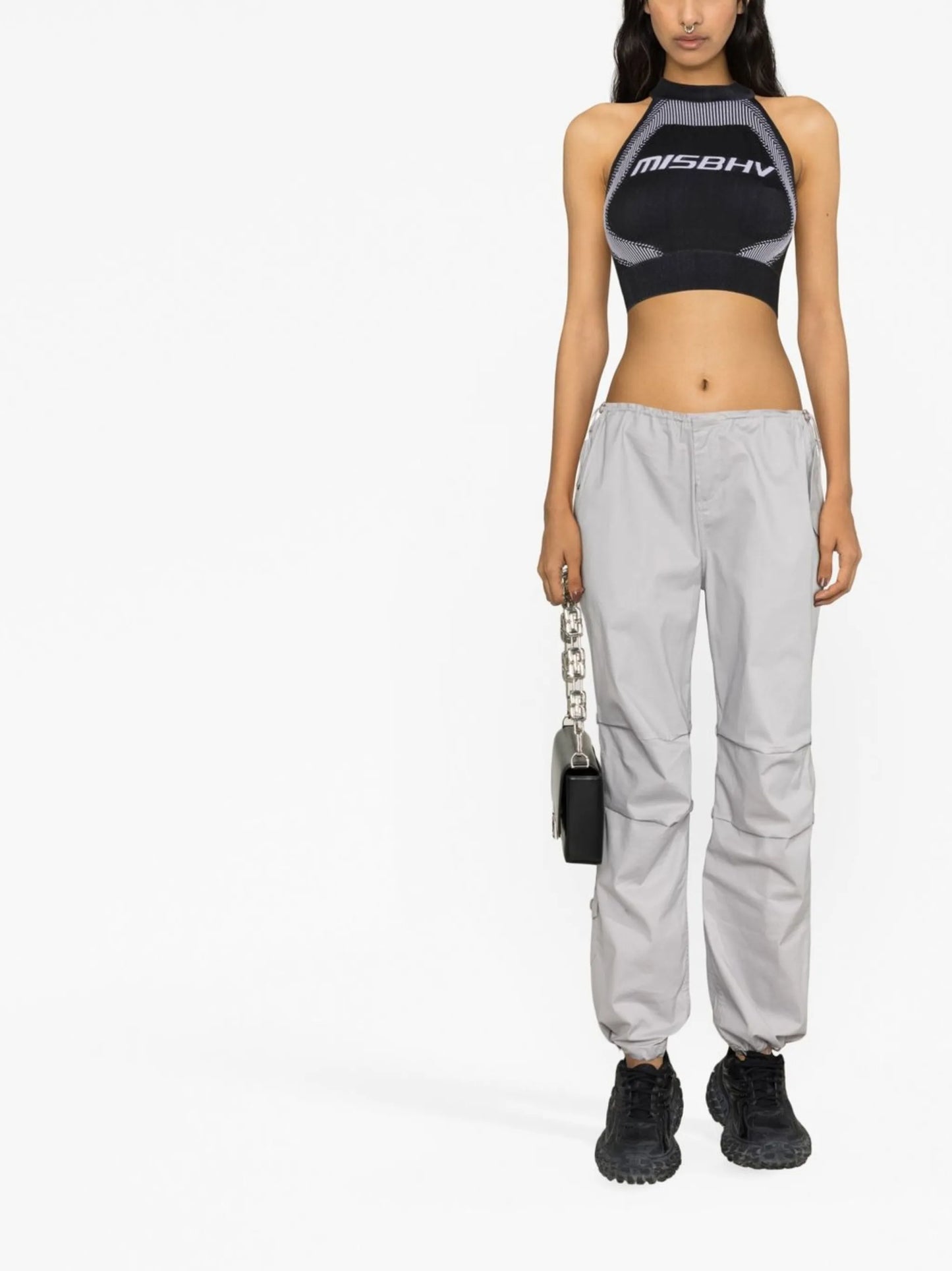 sleeveless cropped top