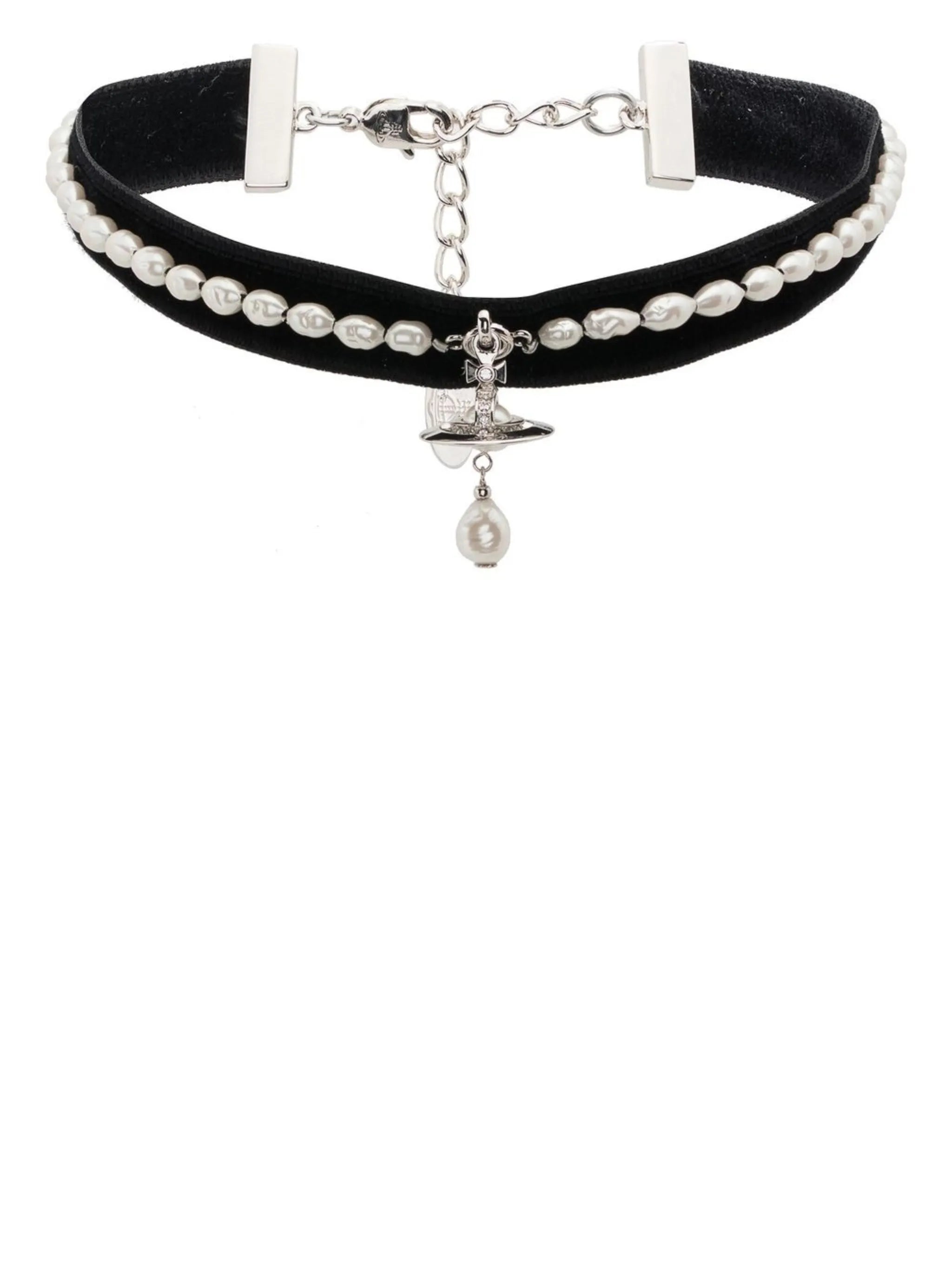 Aleksa velvet pearl chocker