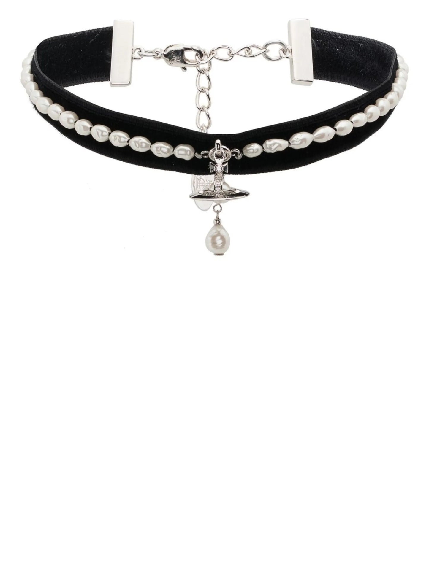 Aleksa velvet pearl chocker