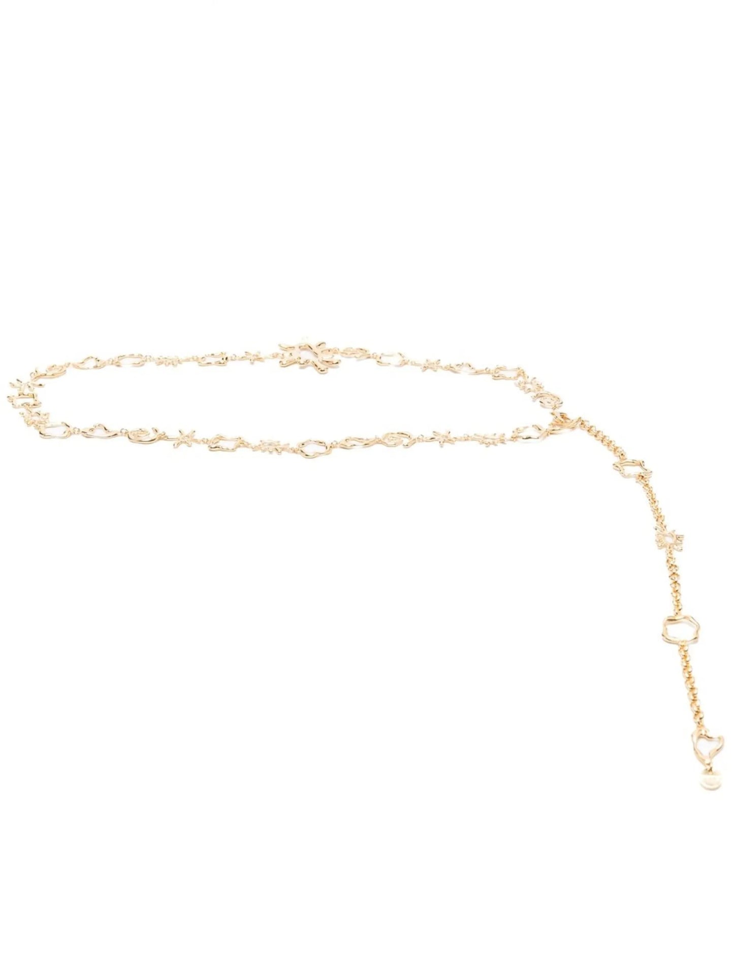motif charm chain belt