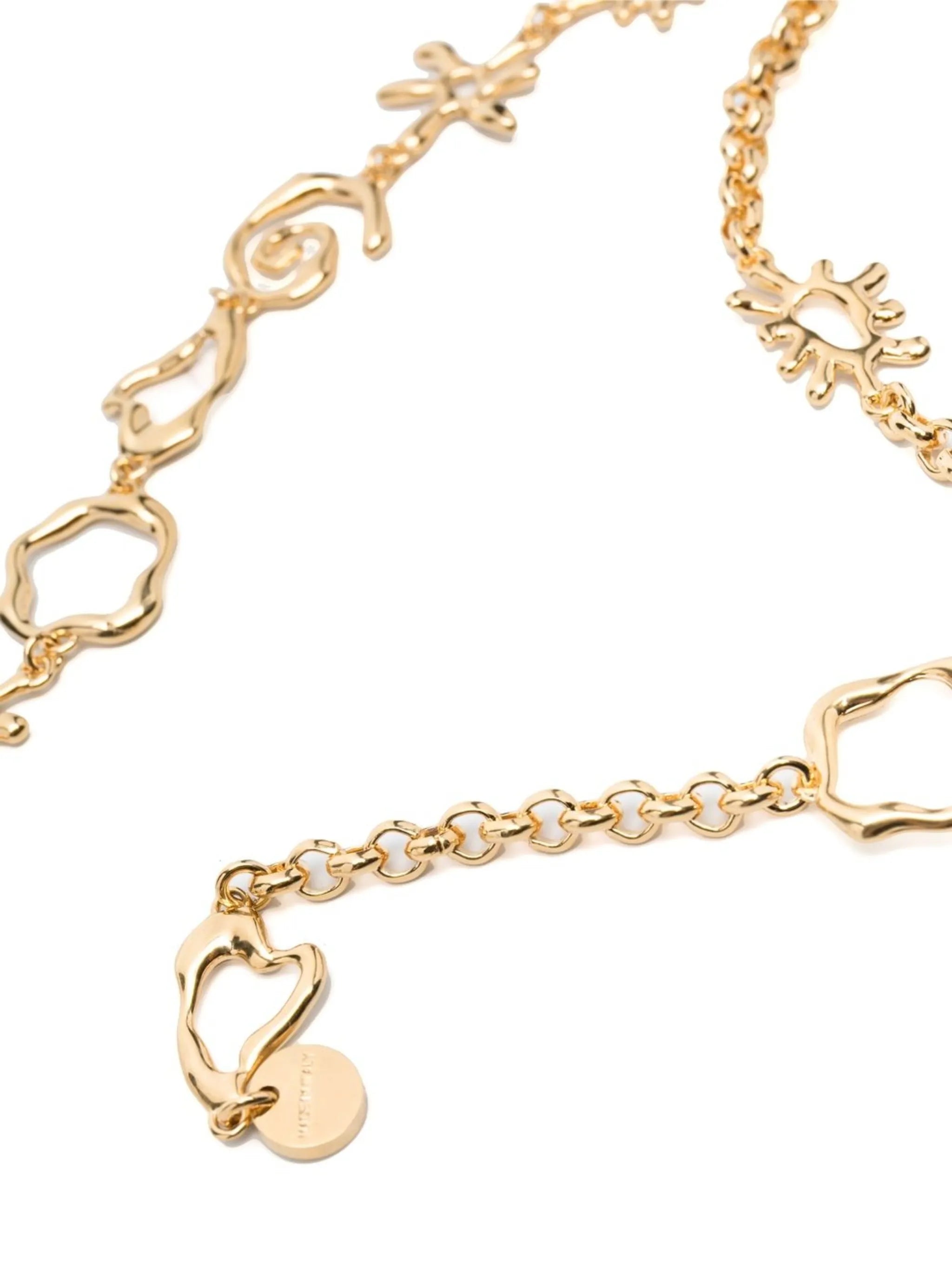 motif charm chain belt