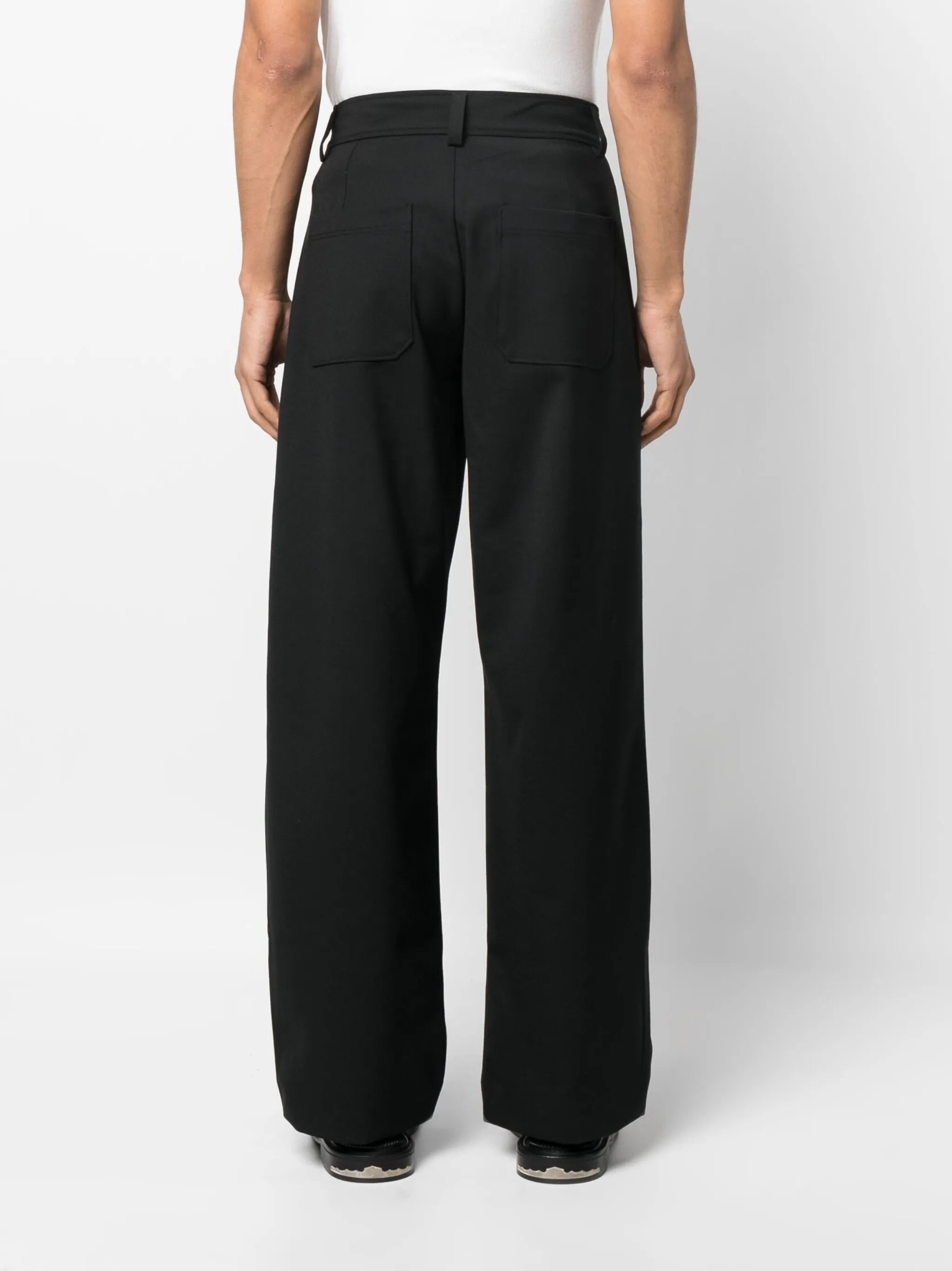 embroidered-design tailored trousers