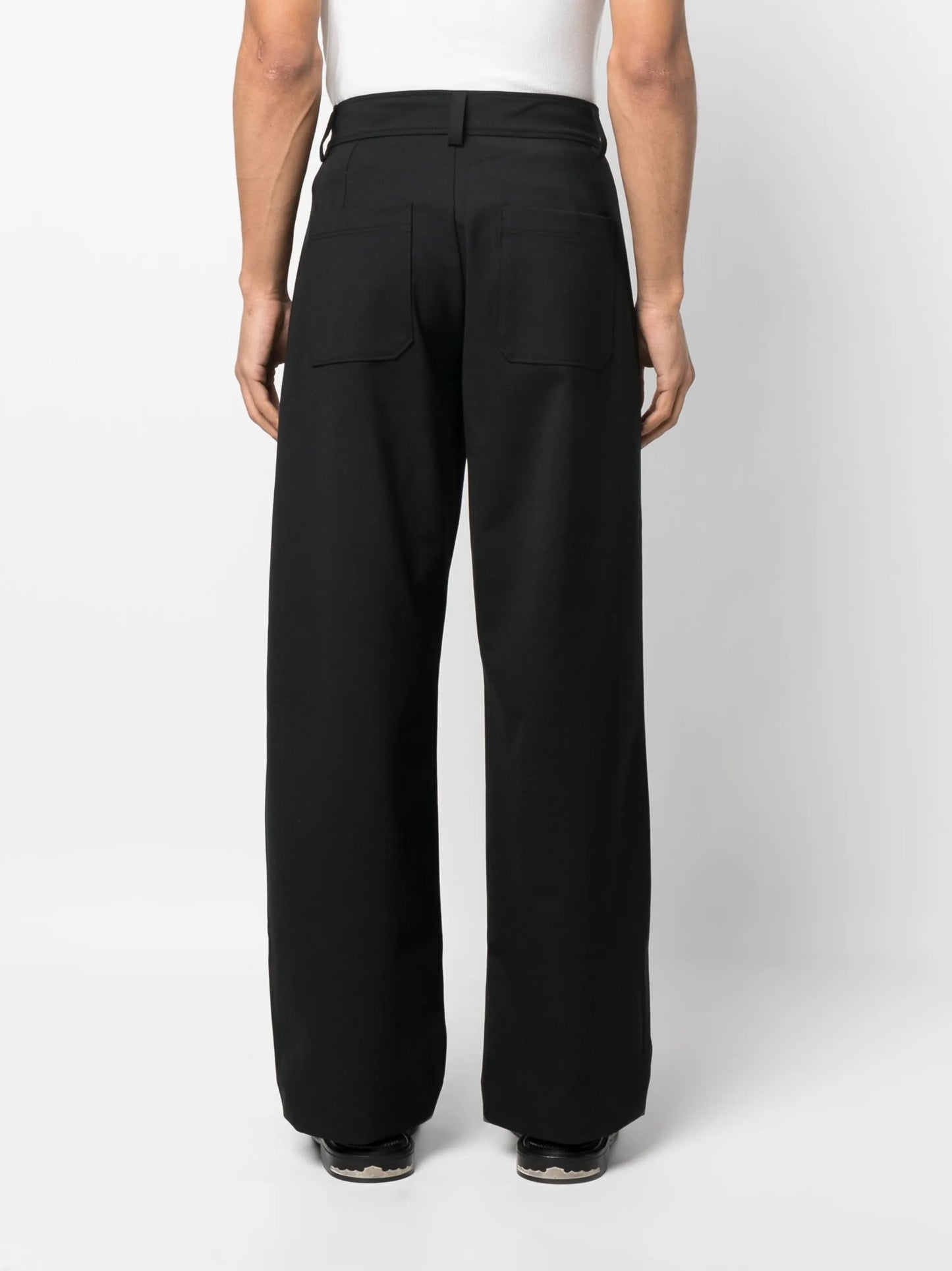 embroidered-design tailored trousers