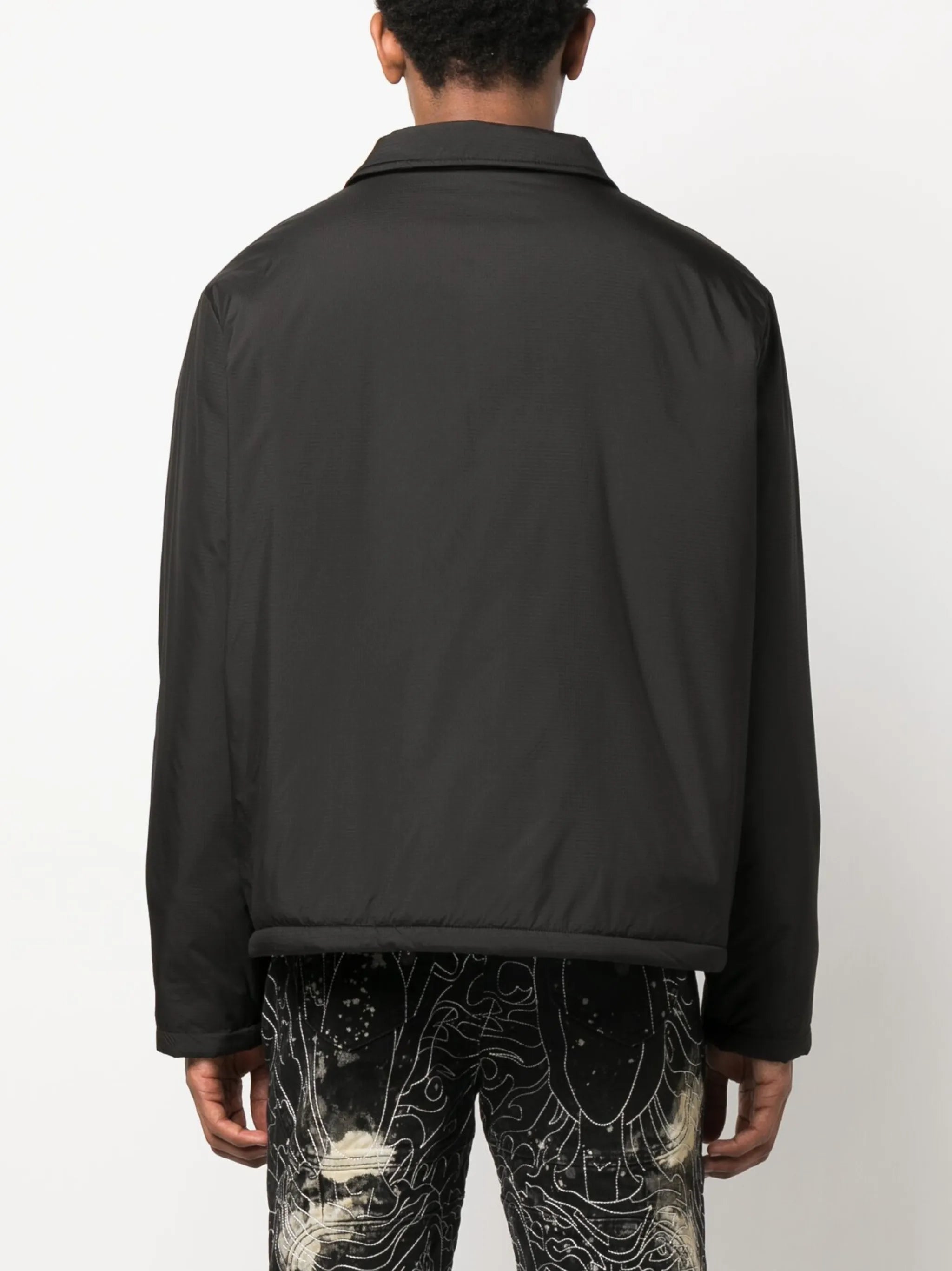 padded zip-up shirt jacket