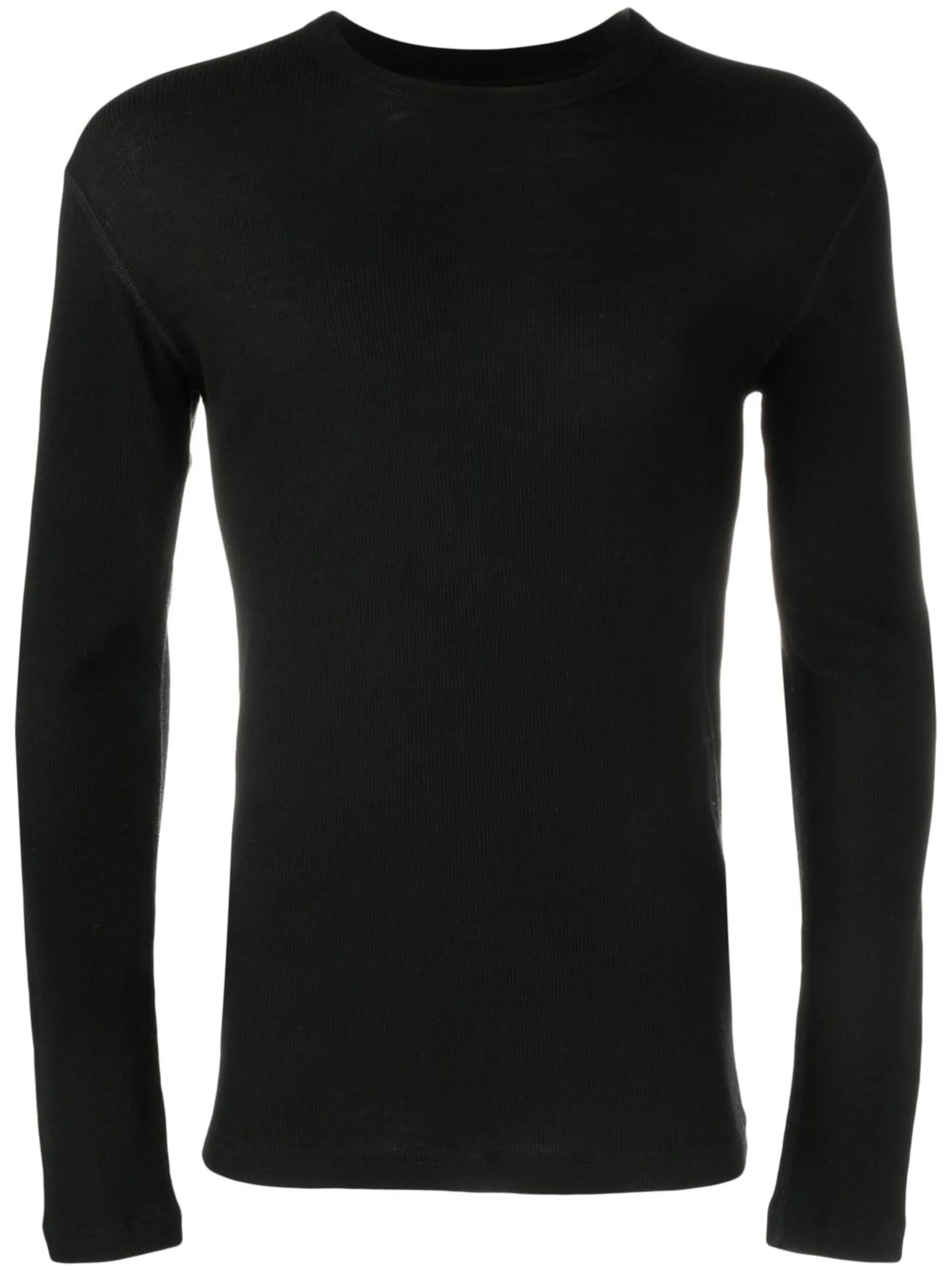 ribbed knit wool jumper