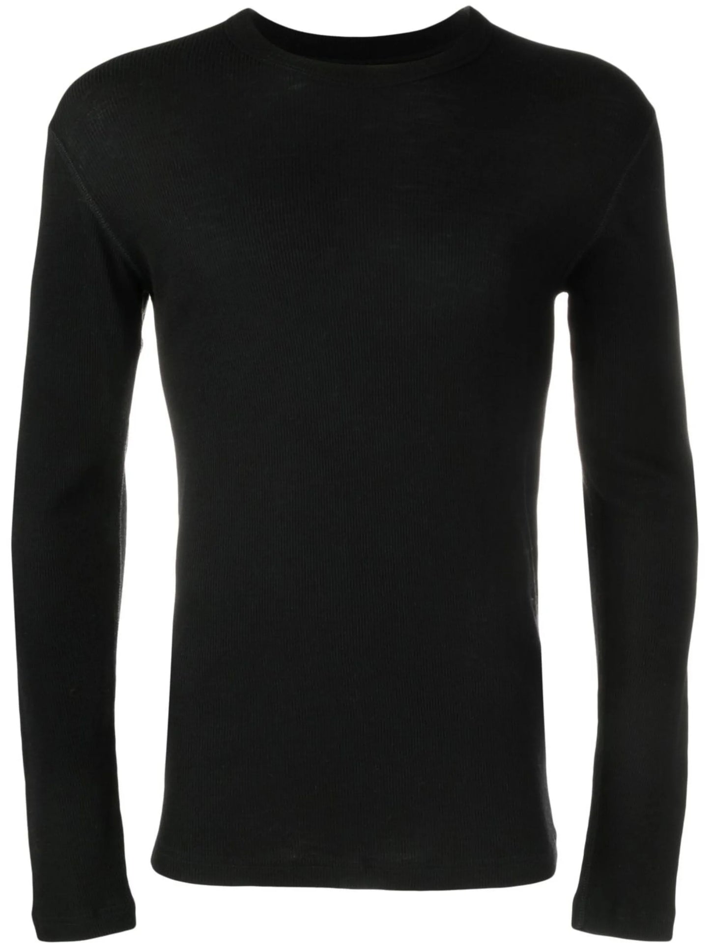 ribbed knit wool jumper