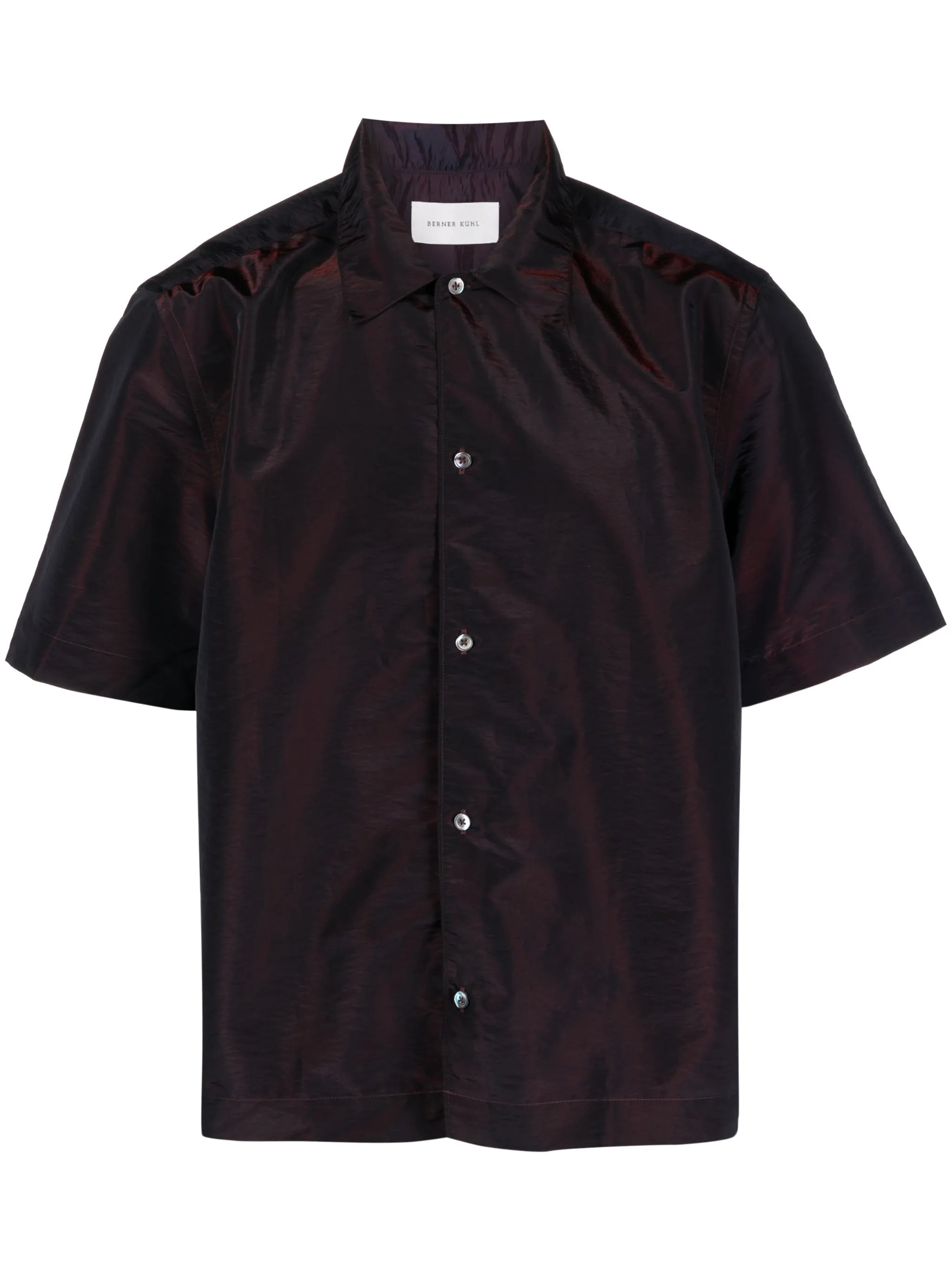 short-sleeve buttoned shirt