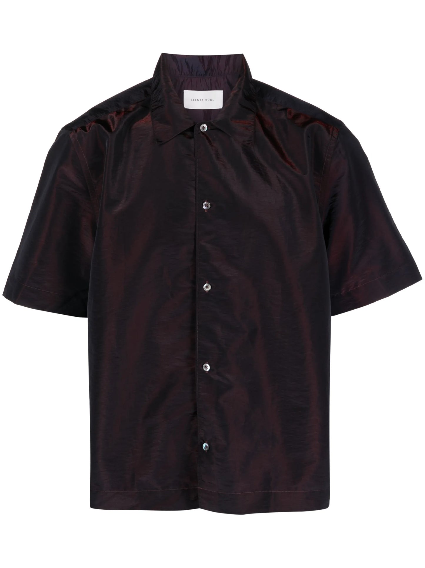 short-sleeve buttoned shirt