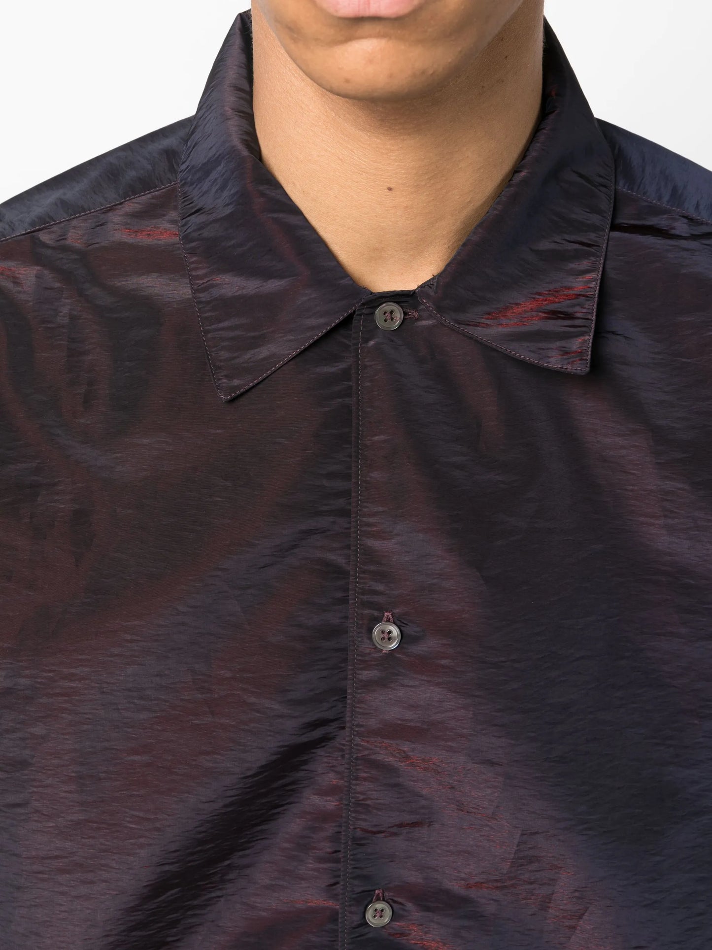 short-sleeve buttoned shirt