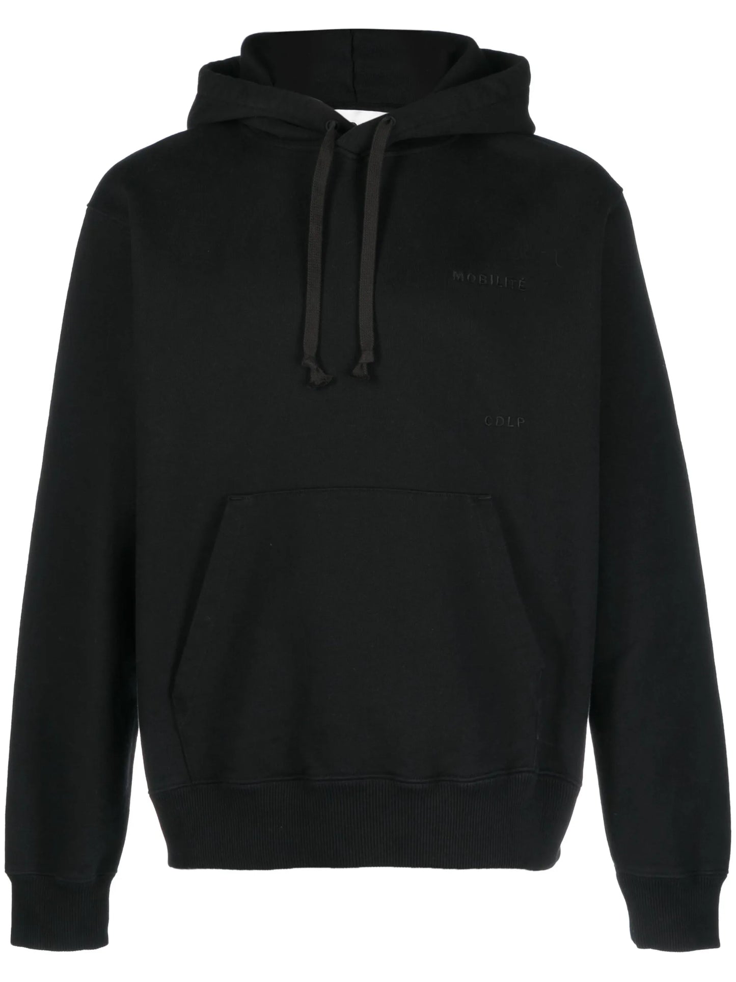 embroidered-logo cotton hoodie